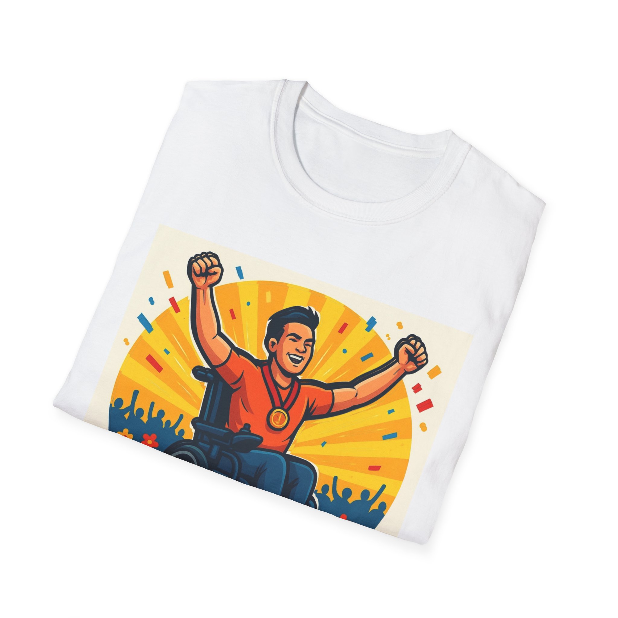 Disability is not Disqualified Empowerment T-Shirt Bold Advocacy Tee Champions, Survivors gift for Disabled, Advocates, Athletes, Survivors - Image 4