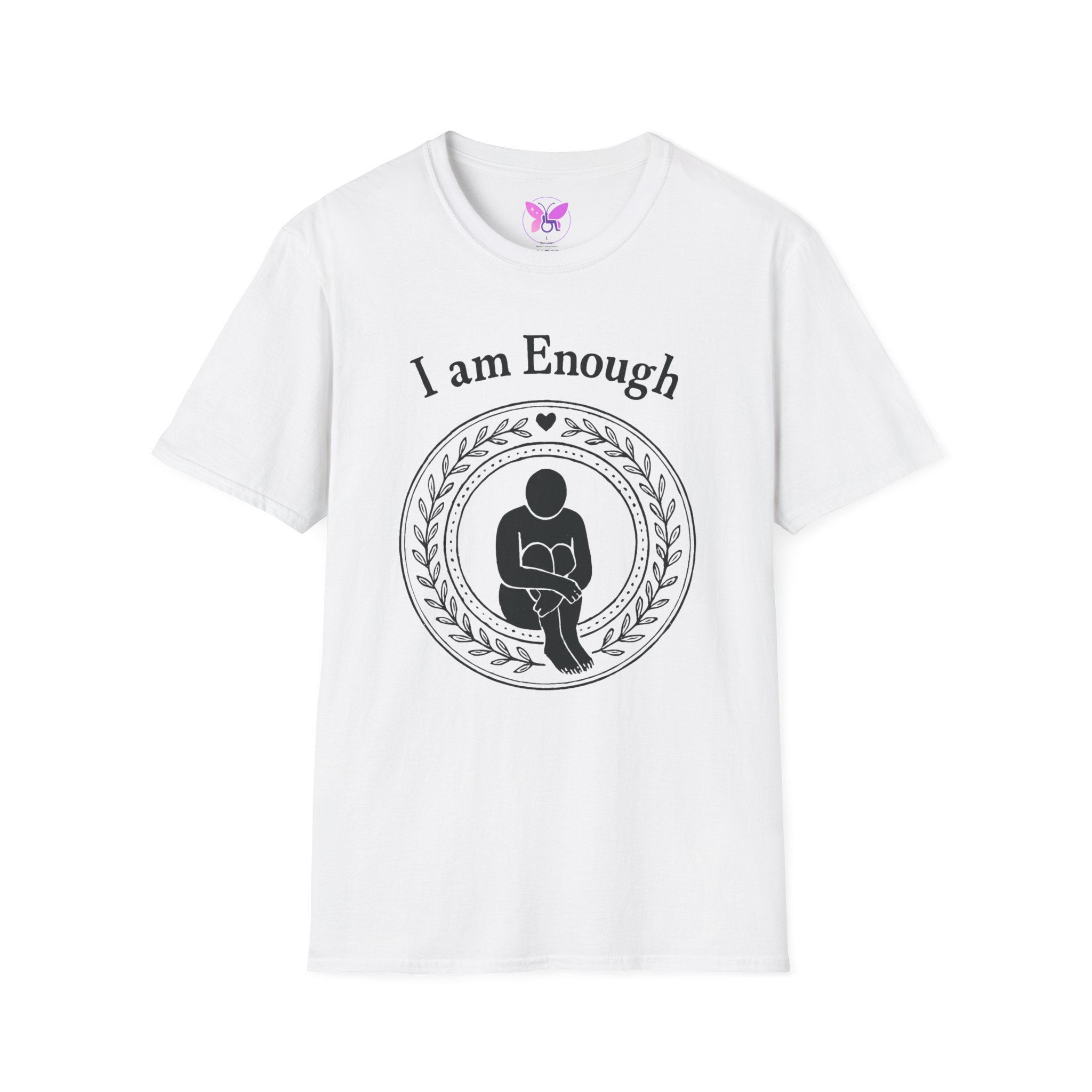 I Am Enough T-Shirt - Mental Health Awareness Shirt, Self Love Tee, Positive Message, Empowerment Apparel, Gift for Women, You Are Enough