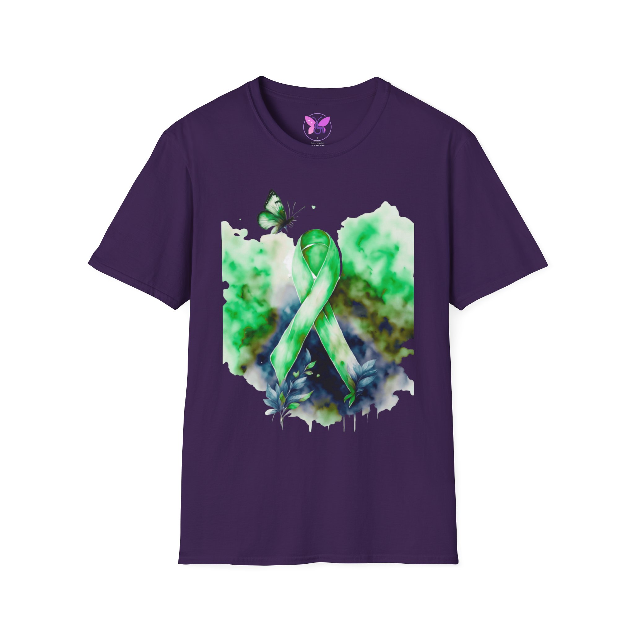Cerebral Palsy Awareness T-Shirt Green Ribbon Butterfly Tee for Support, Disability Pride Unisex T-Shirt Gift for Campaign t-shirt - Image 25