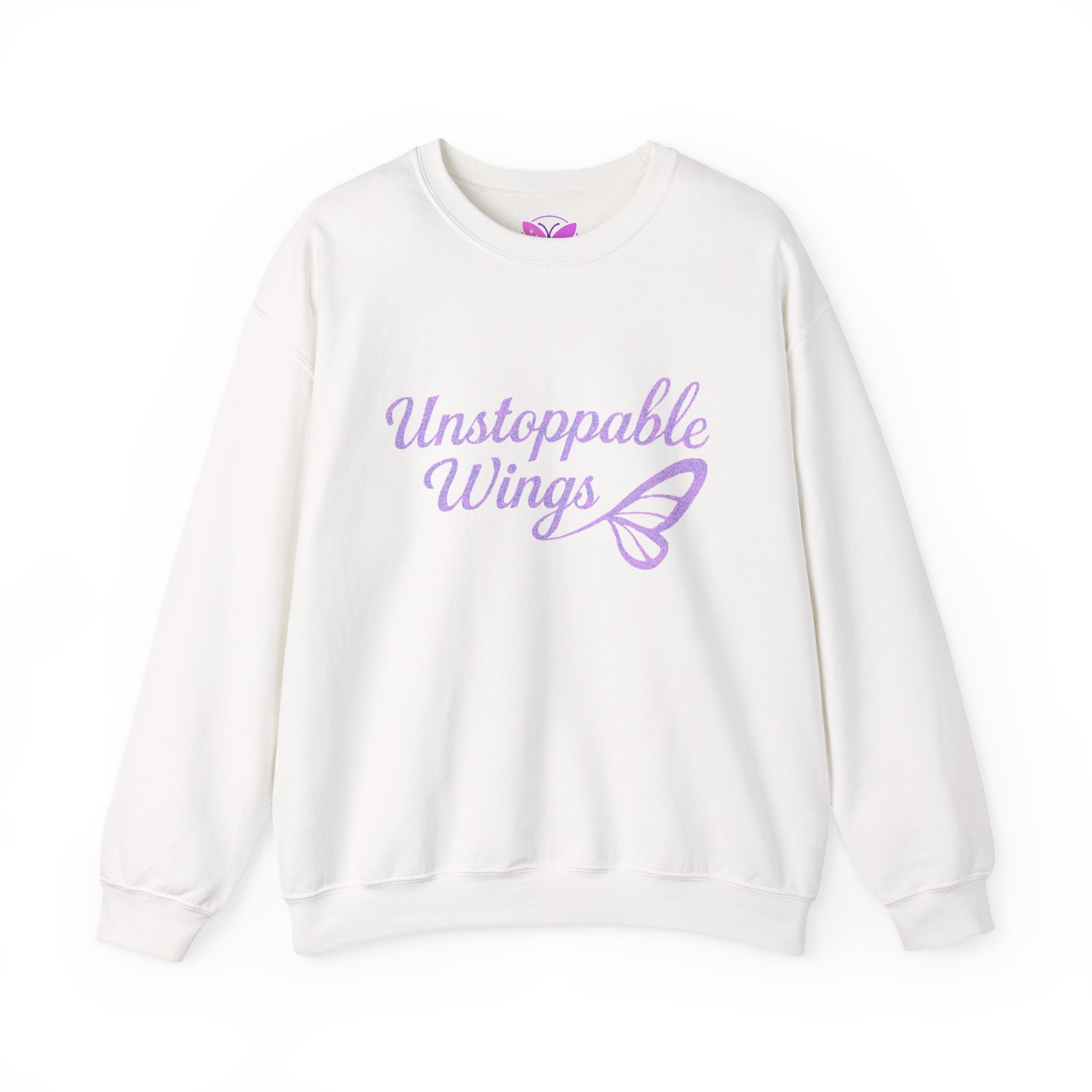Unstoppable Wings Crewneck Sweatshirt - Cozy Unisex Apparel, Inspirational Gift, Butterfly Love, Everyday Comfort, Motivation Top - Image 5