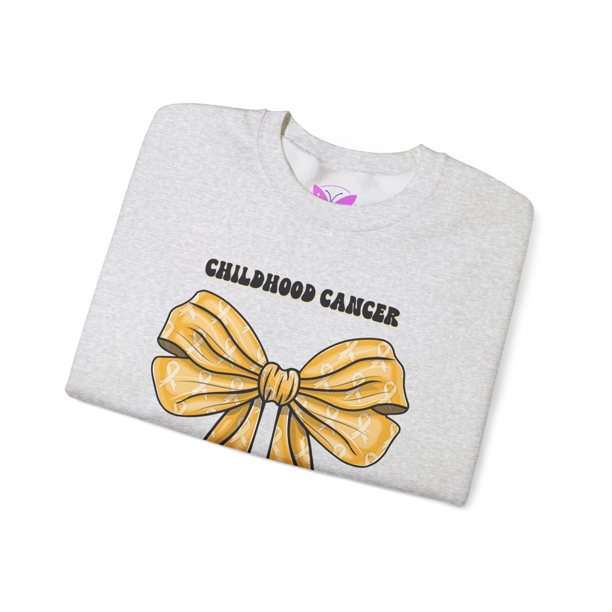 Childhood Cancer Gold Ribbon Sweatshirt -Awareness Sweatshirt, Advocacy Apparel, Fundraiser Gift, Cancer Awareness, Survivor Support - Image 7