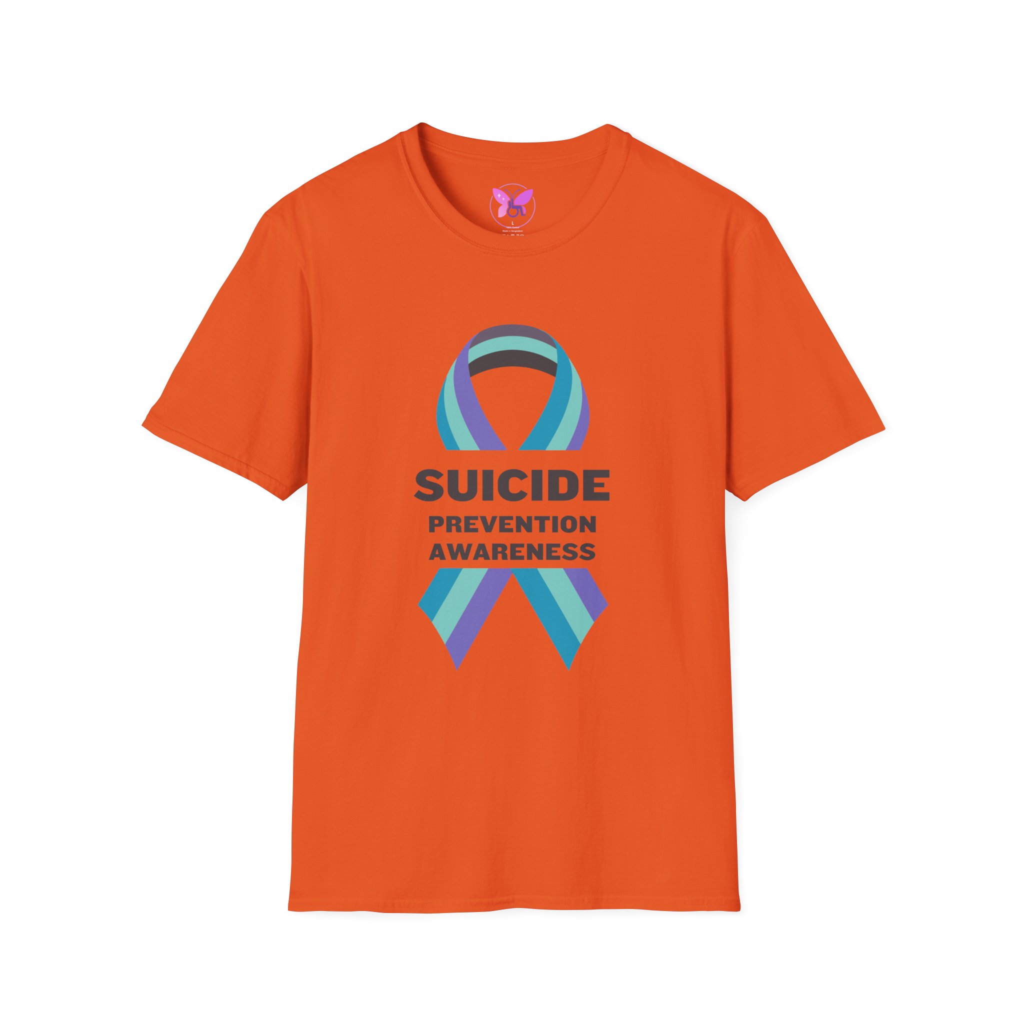 Suicide Prevention Awareness T-Shirt with Teal Purple Ribbon Mental Health Support Tee No Suicide Awareness Gift for Loved Ones - Image 5