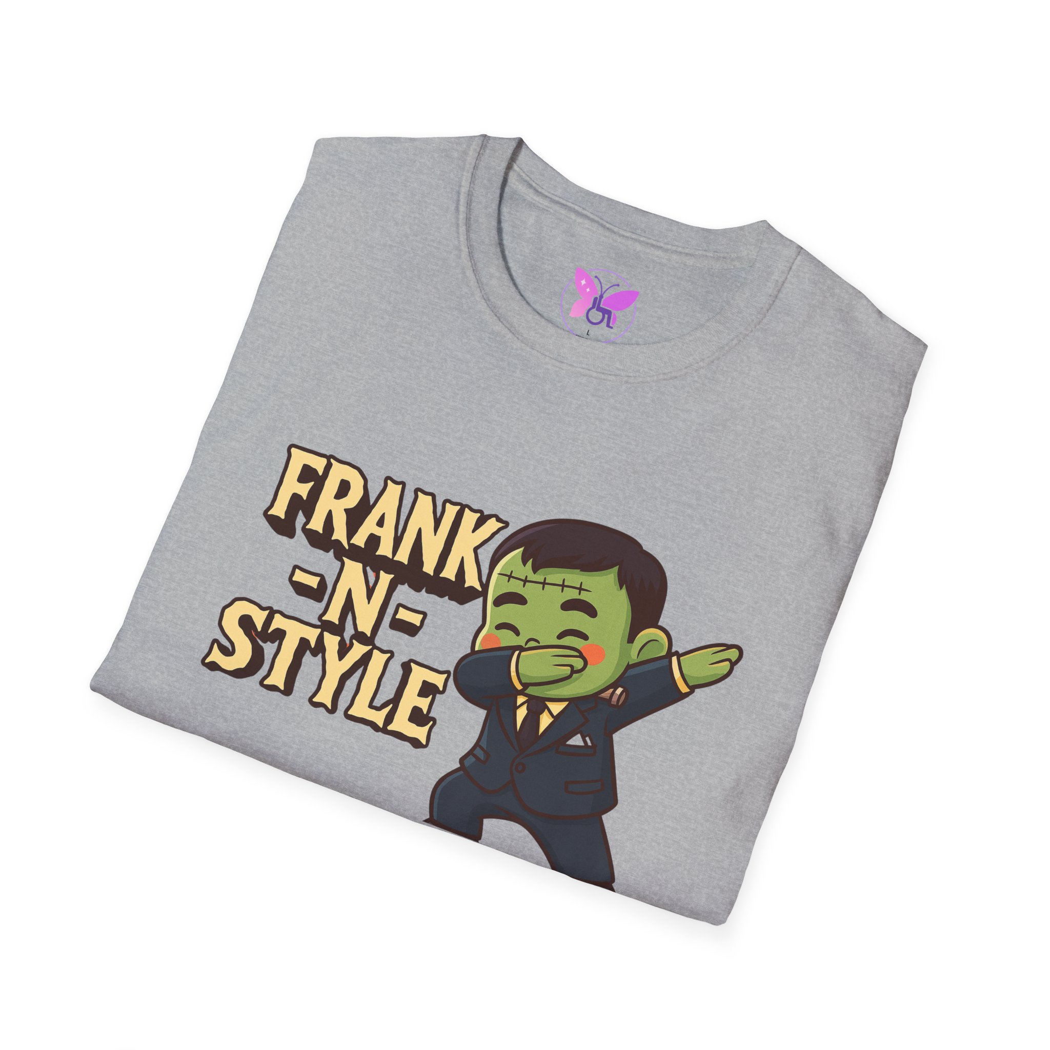 Boy Frank N Style Dabbing T-Shirt for Adults, Unisex Tee Shirt, Softstyle Top, Fun Graphic Tee, Trendy Hip Shirt, Cool Cotton Tshirt - Image 12