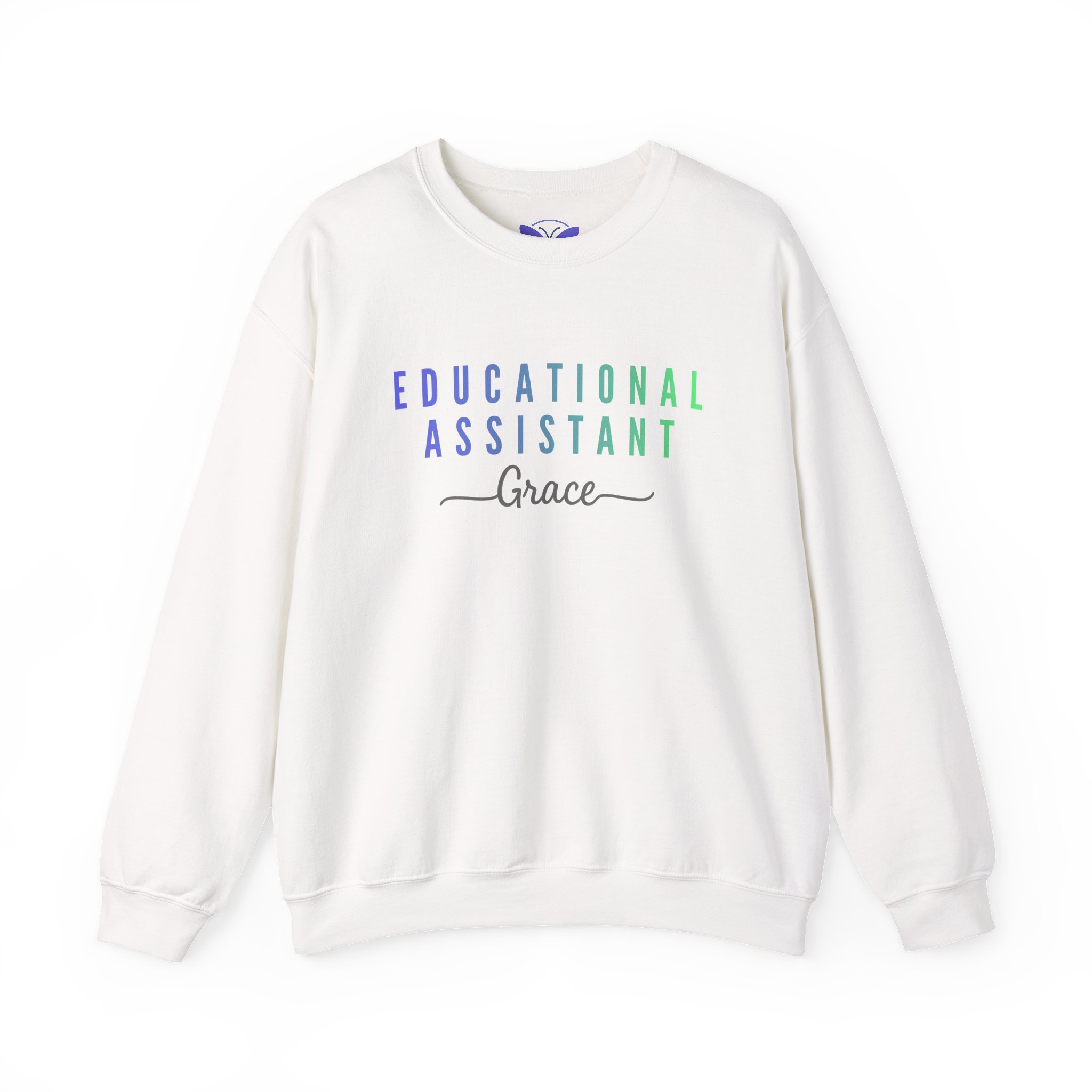 Personalized Educational Assistant Teacher Custom Assistant Teacher Crewneck, Back to School Sweater Teacher Appreciation