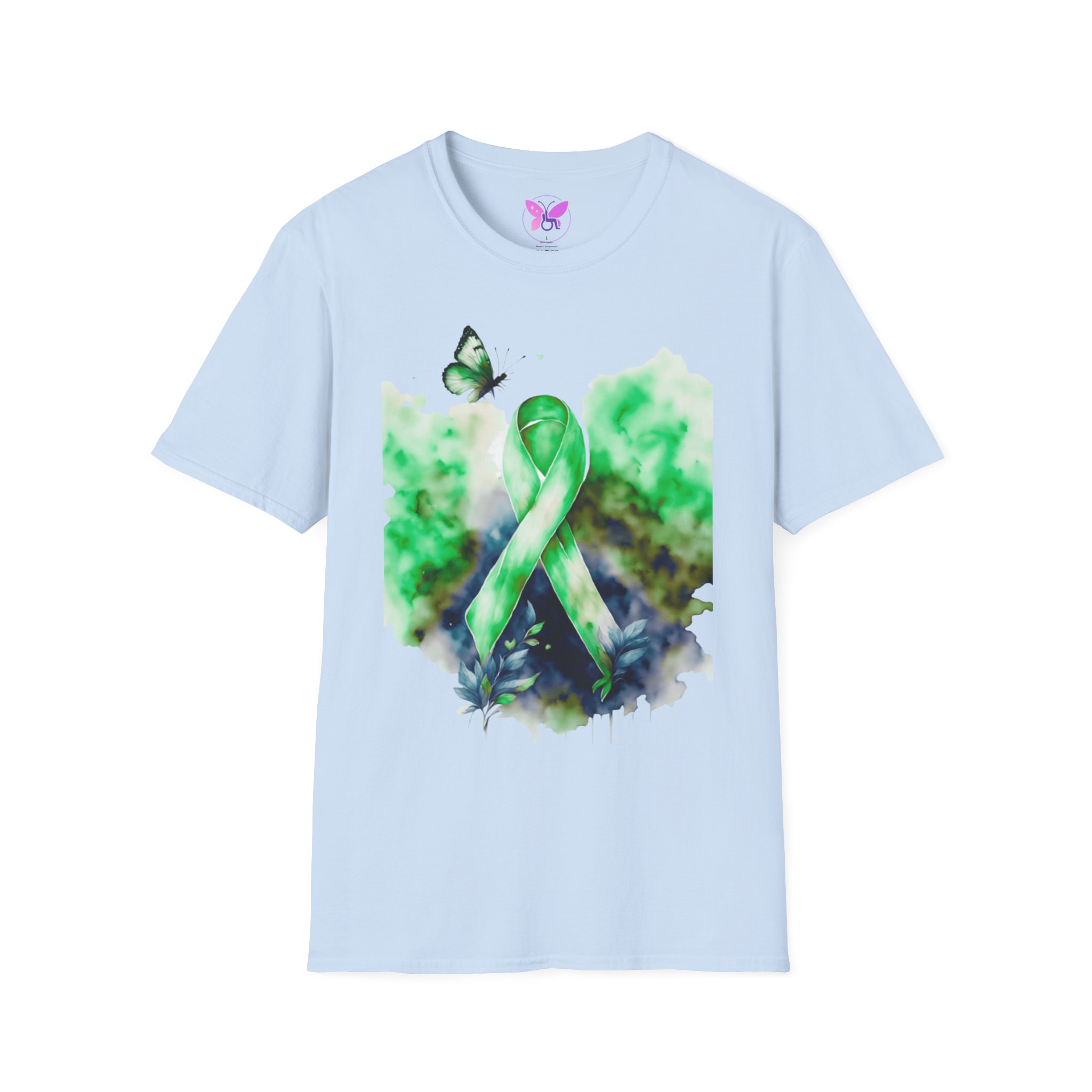 Cerebral Palsy Awareness T-Shirt Green Ribbon Butterfly Tee for Support, Disability Pride Unisex T-Shirt Gift for Campaign t-shirt - Image 13