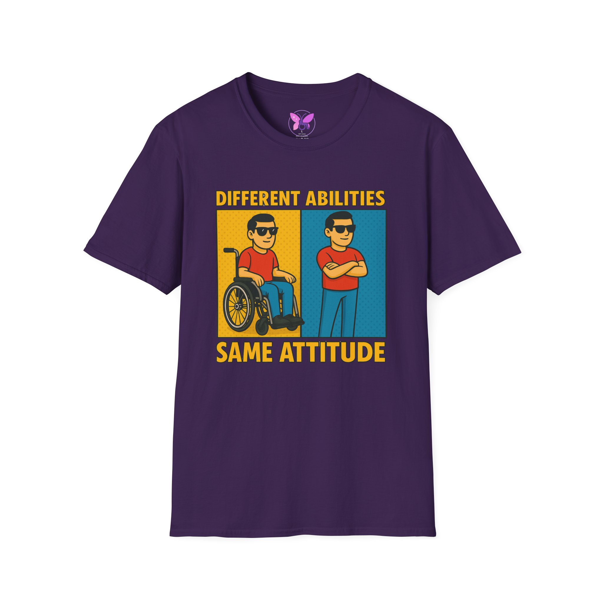 Different Abilities Same Attitude T-Shirt Disability Empowerment Tee Inclusive Unisex Shirt - Image 33