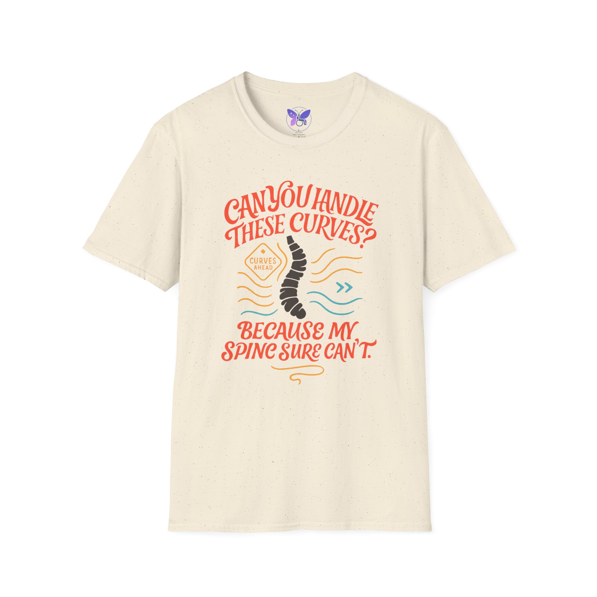 Scoliosis Awareness Can You Handle These Curves Shirt Funny Spine Tee Disability Humor Medical Condition Awareness Graphic T Shirt - Image 9