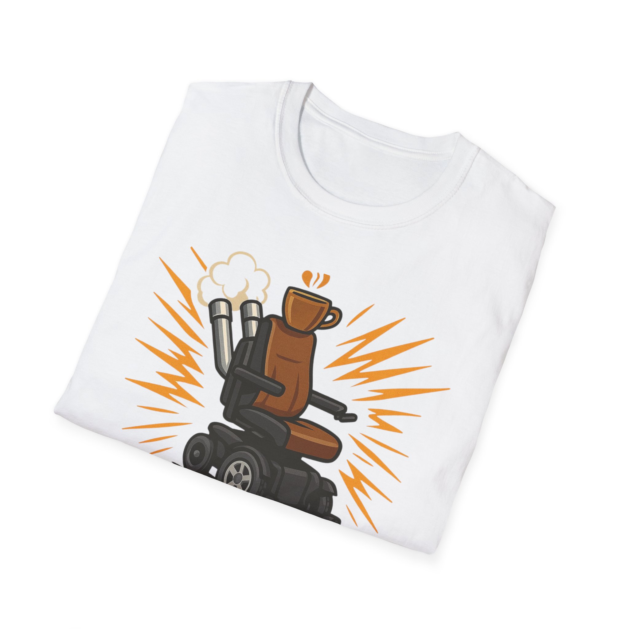 Espresso Turbo Boost Engaged Funny Wheelchair T-Shirt Caffeine and Unstoppable Vibes, Coffee Lover , Wicked Sense of Humor. - Image 4
