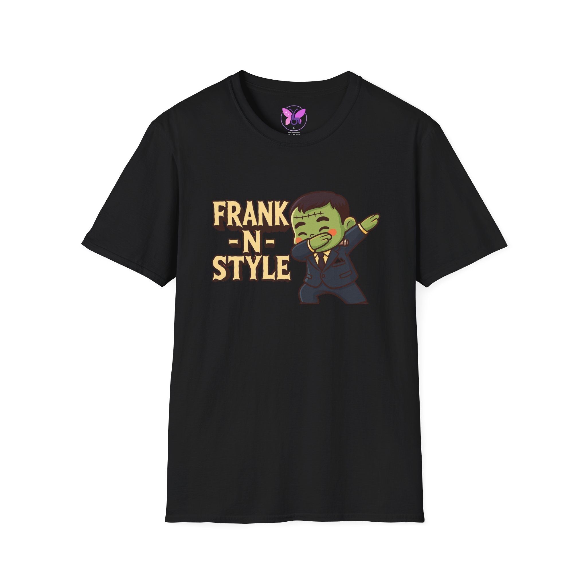 Boy Frank N Style Dabbing T-Shirt for Adults, Unisex Tee Shirt, Softstyle Top, Fun Graphic Tee, Trendy Hip Shirt, Cool Cotton Tshirt - Image 5