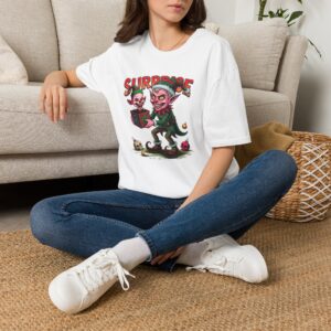 Surprise Elf T-Shirt — Creepy Holiday Elf Graphic Tee