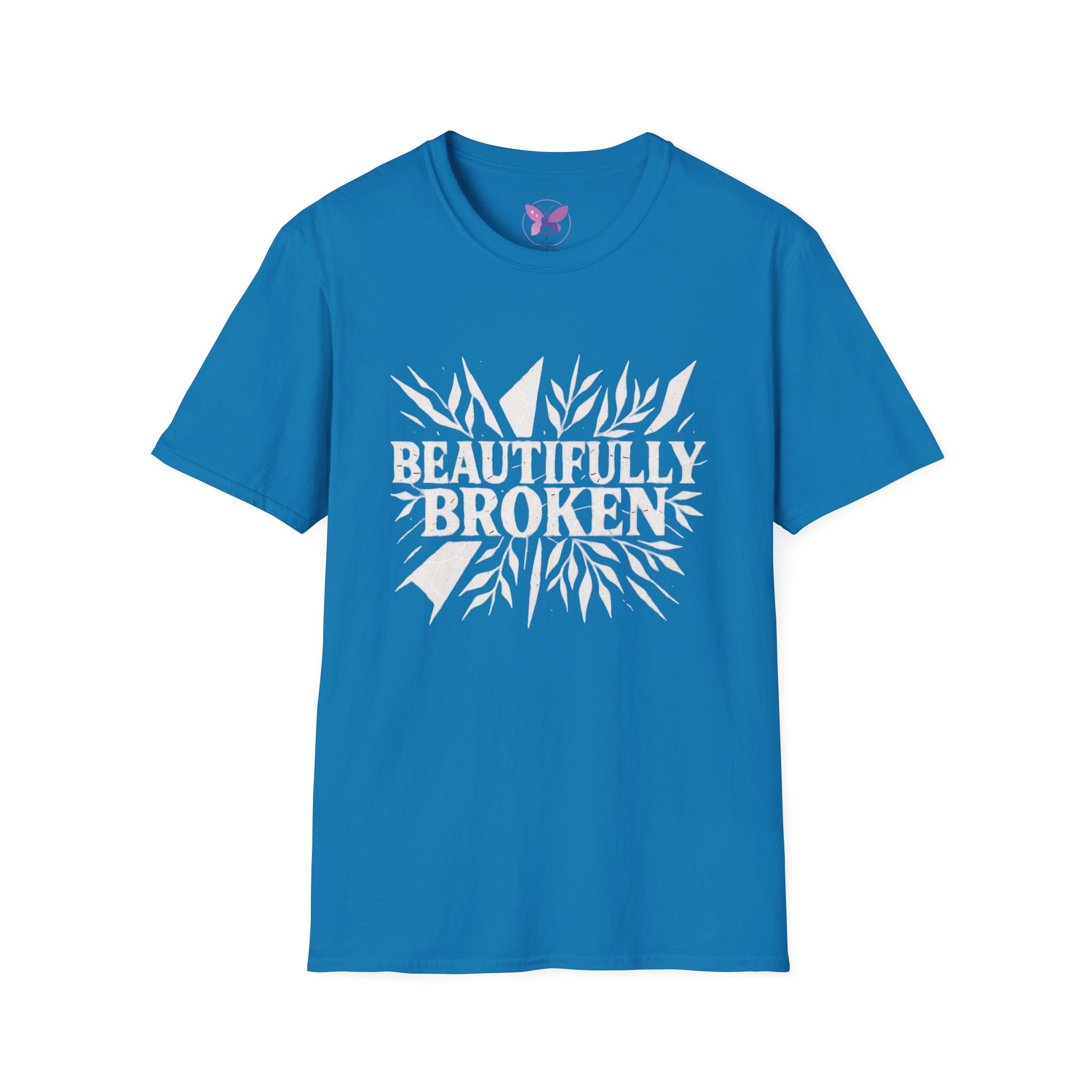 Beautifully Broken T-Shirt Inspirational Quote Tee, Empowerment Gift Promoting Self-love, Motivation and Mental Health Awareness. - Image 37