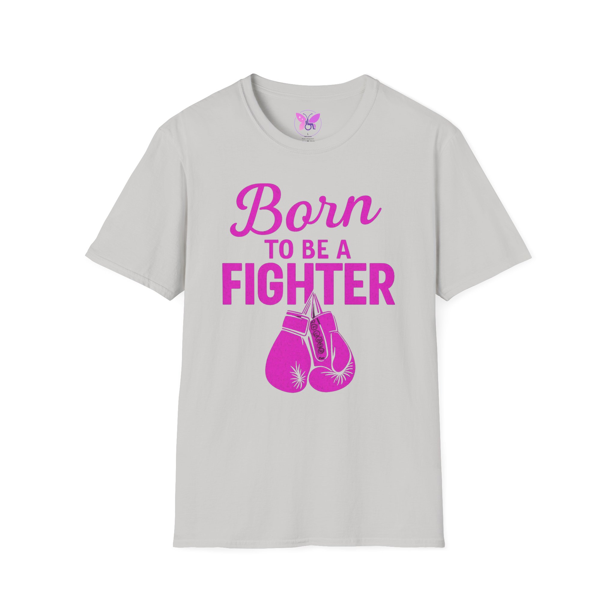 Breast Cancer Awareness Shirt, Cancer Awareness Shirt, Born To Be A Fighter, Breast Cancer Shirt, Pink Ribbon Shirt, Breast Cancer Support - Image 9