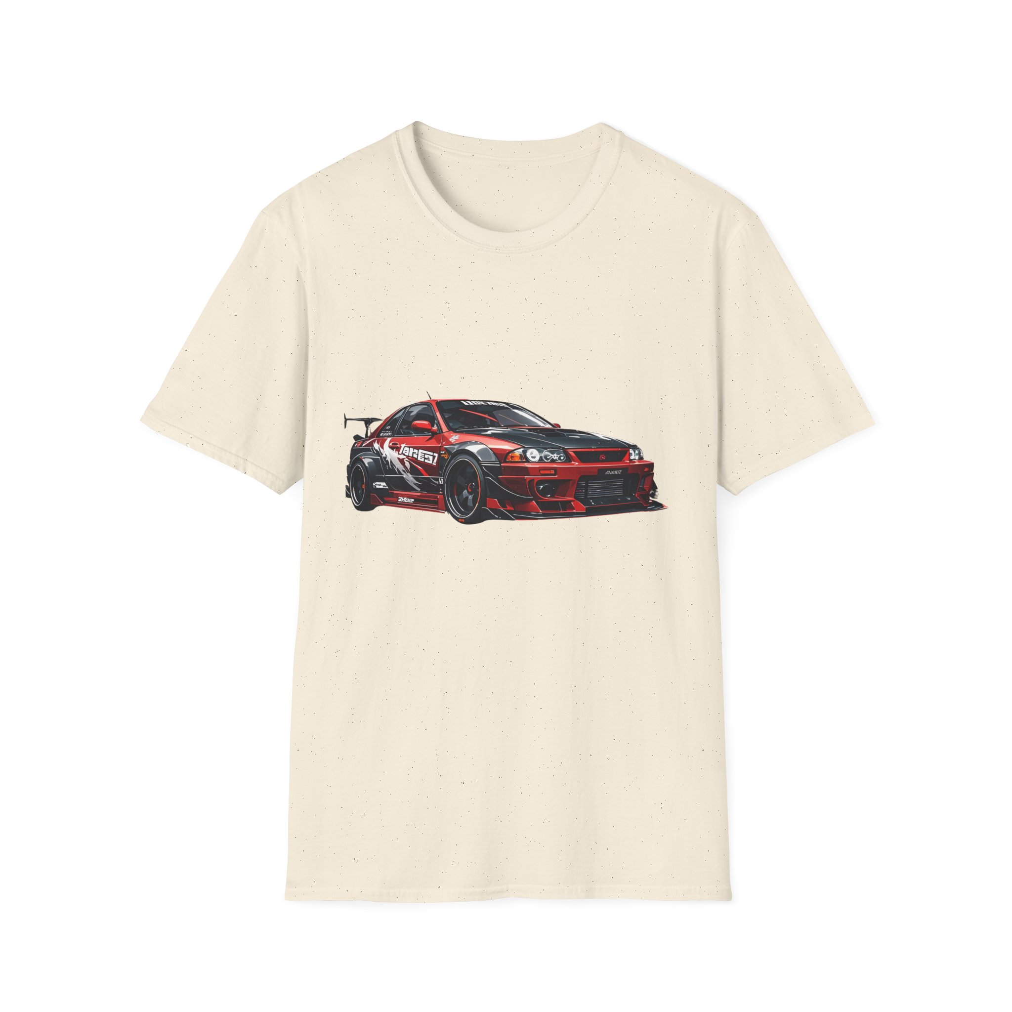Red Drift Race Car T-Shirt | Sports Car Graphic Tee - Image 17
