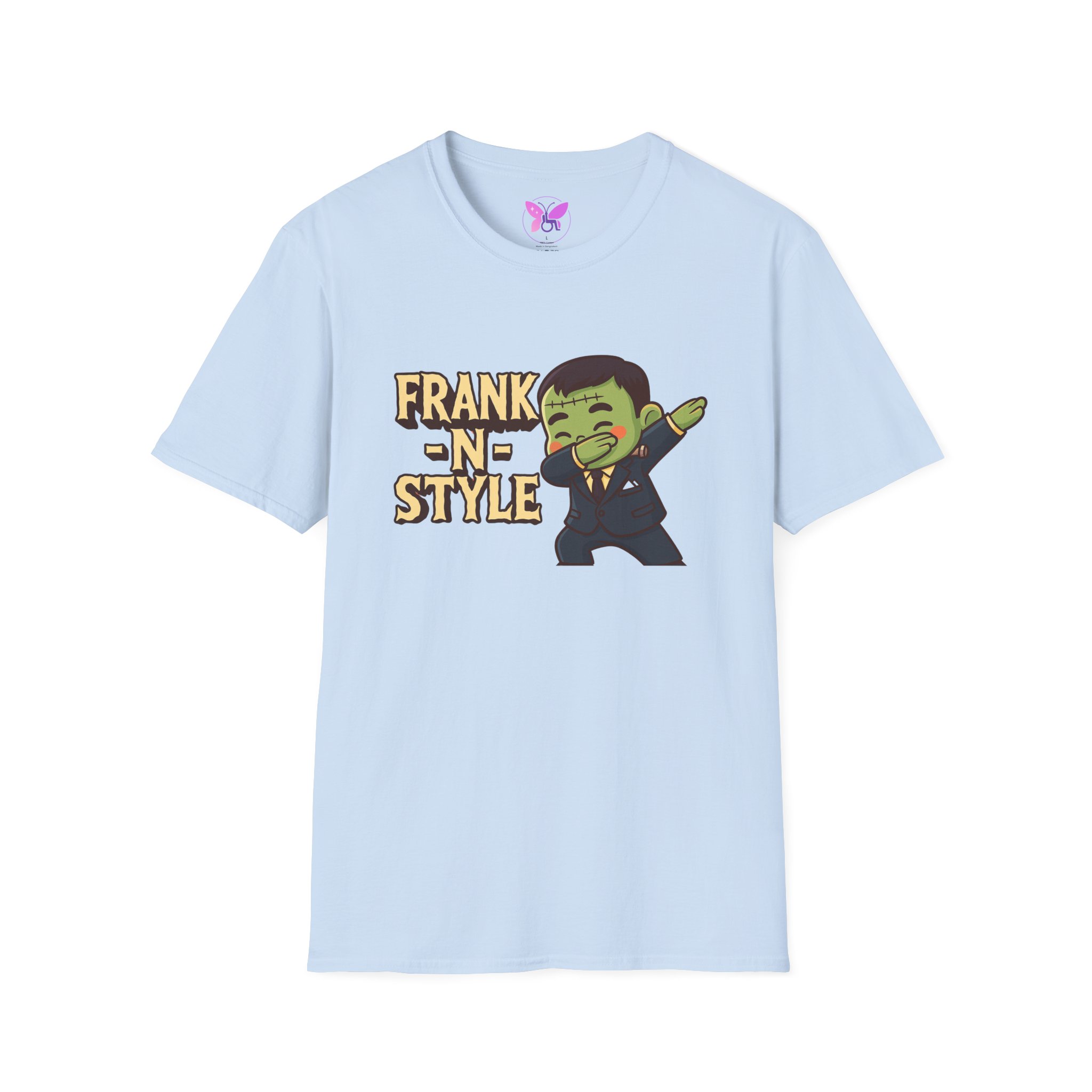 Boy Frank N Style Dabbing T-Shirt for Adults, Unisex Tee Shirt, Softstyle Top, Fun Graphic Tee, Trendy Hip Shirt, Cool Cotton Tshirt - Image 33