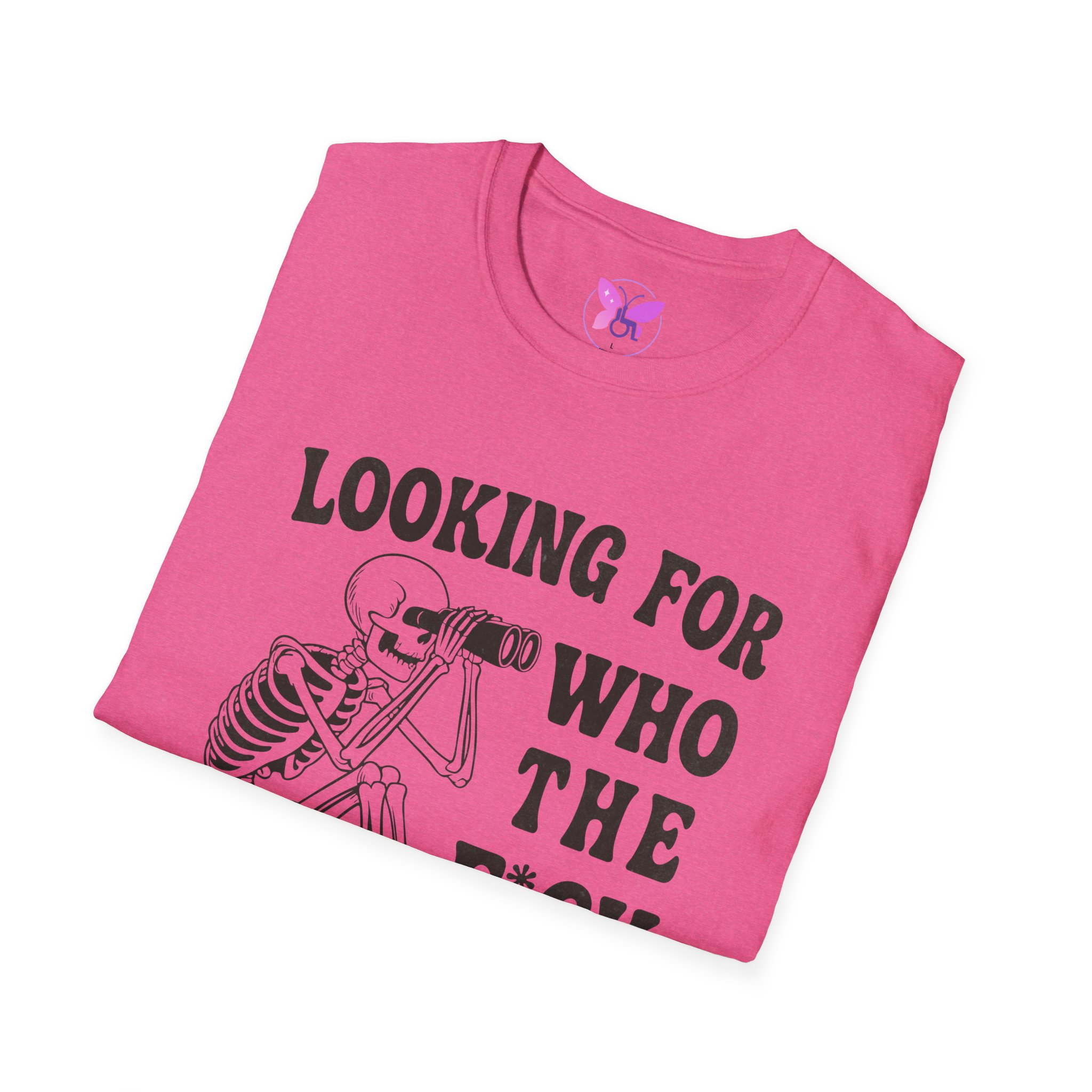 Looking For Who The F*ck Asked You Skeleton Graphic Tee Edgy Statement Halloween - Image 28