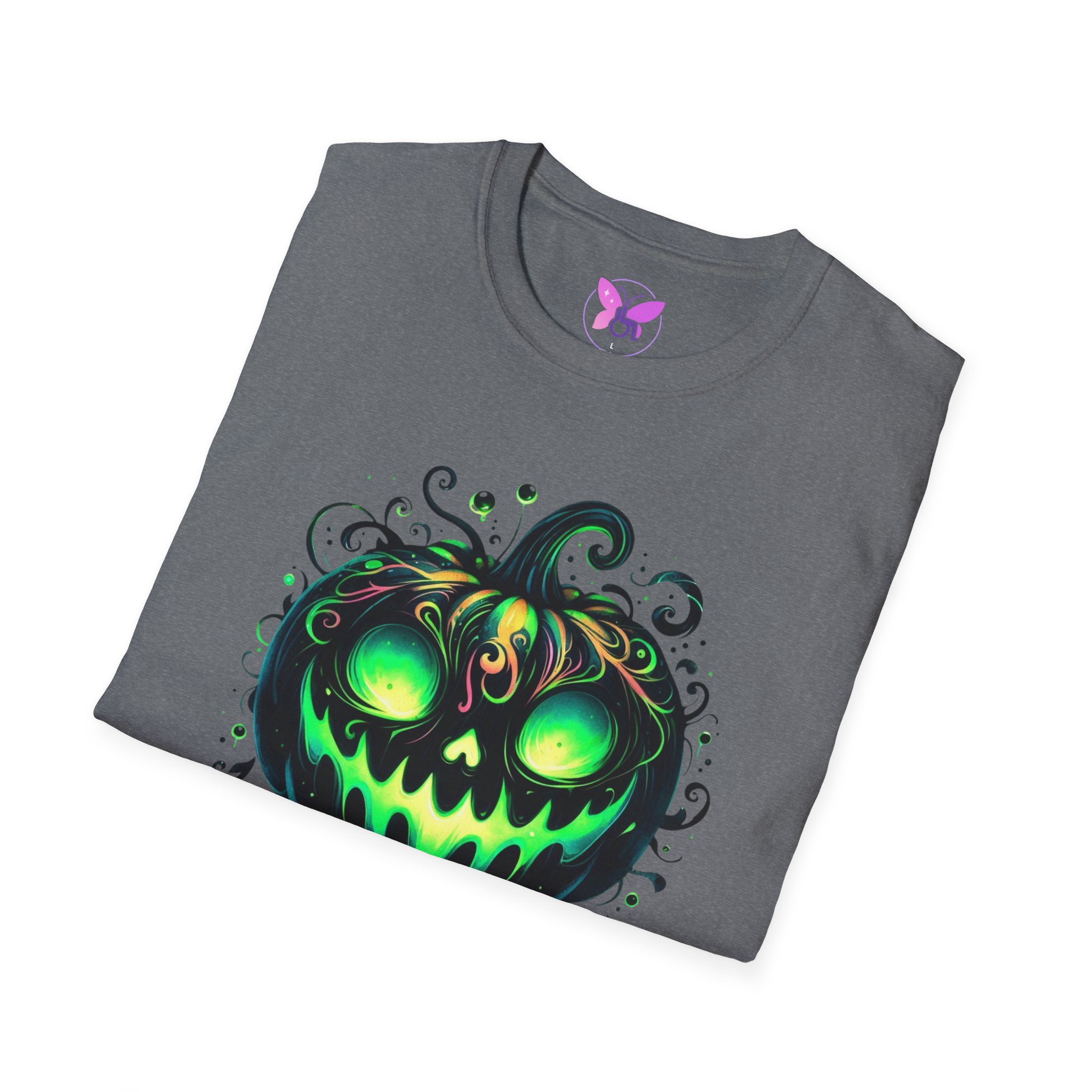 Halloween Glow Pumpkin T-Shirt Lets Get Lit Green Jack O Lantern Tee Spooky Funny Halloween Party Shirt Halloween Costume Top - Image 24