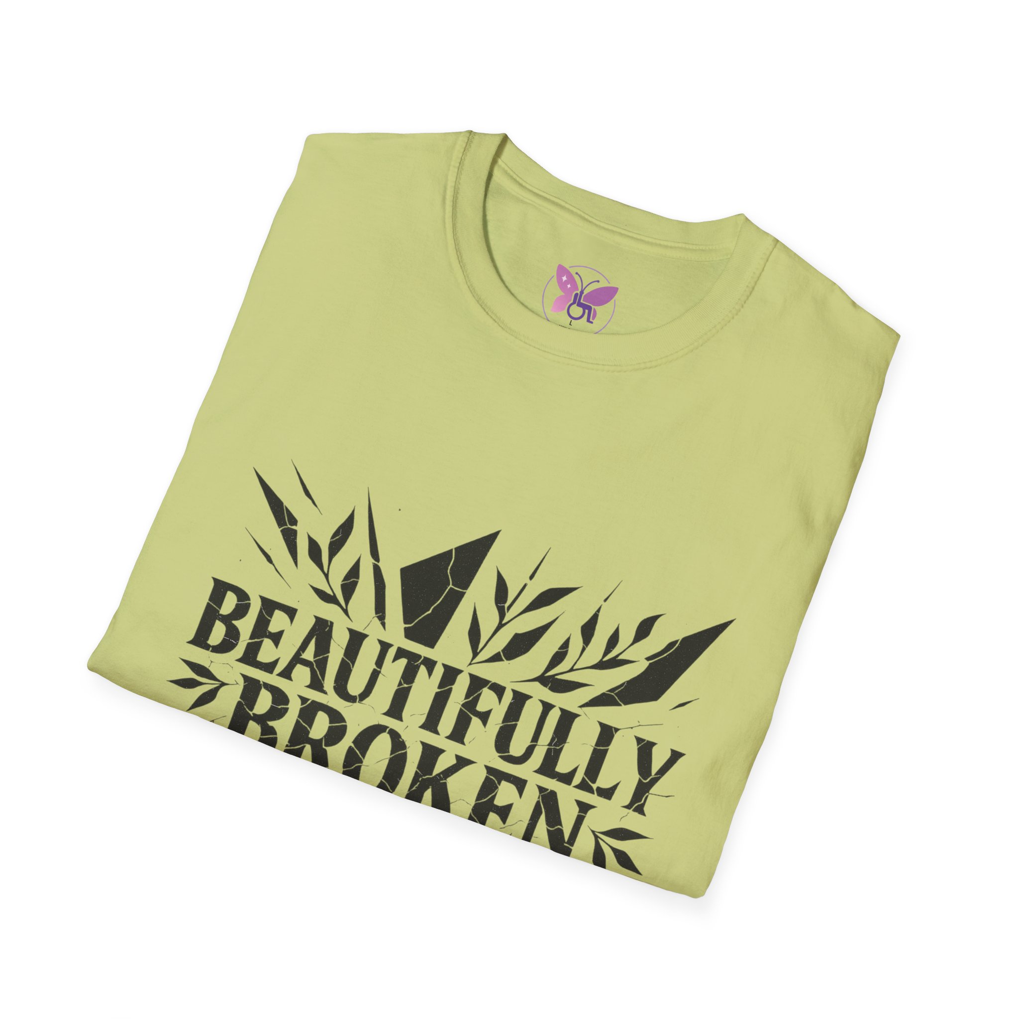 Beautifully Broken T-Shirt Inspirational Quote Tee, Empowerment Gift Promoting Self-love, Motivation and Mental Health Awareness. - Image 20