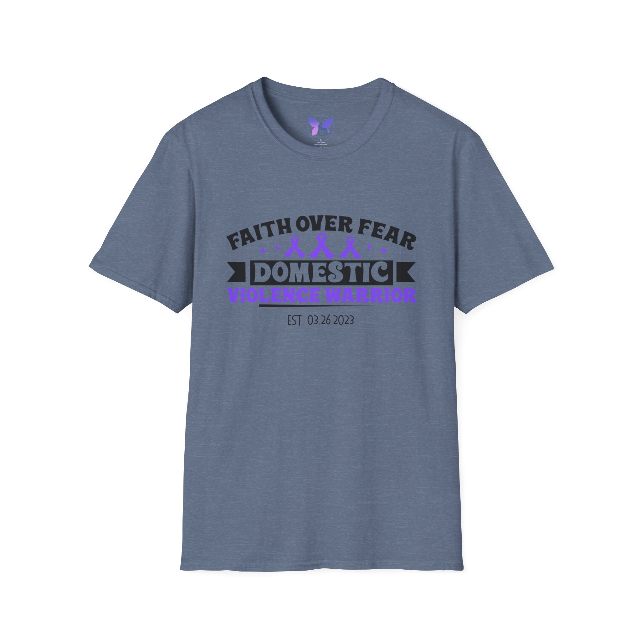 Personalized Domestic Violence Survivor T-Shirt, Awareness Tee, Warrior Shirt, Freedom Date, Milestone Tee, Unisex Softstyle Shirt - Image 5