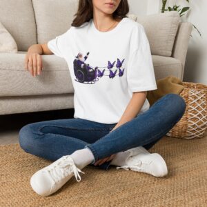 Adult Wheelchair Santa Butterfly T-Shirt Inspirational Disability Pride Tee