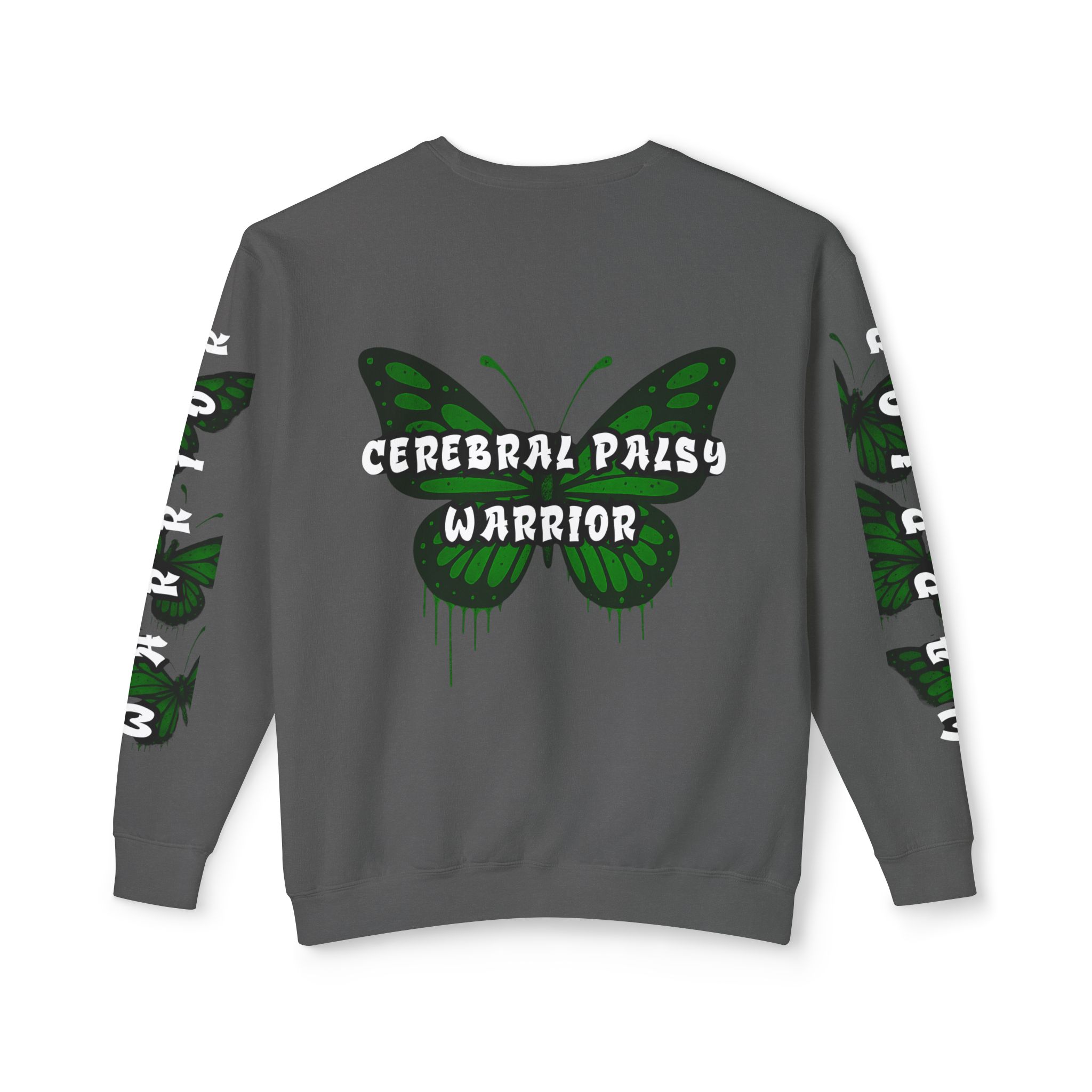 Adult CEREBRAL PALSY WARRIOR Sweatshirt Awareness Apparel by Butterfly Dreams On Wheels
