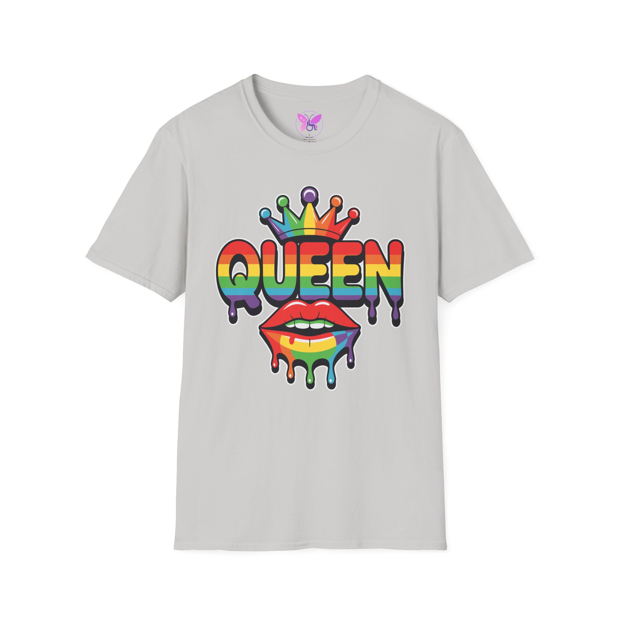 Pride Queen LGBTQ+ Unisex Softstyle T-Shirt, Inspirational Tee, Casual Wear, Gift for Friends, Everyday Comfort, Positive Vibes - Image 13