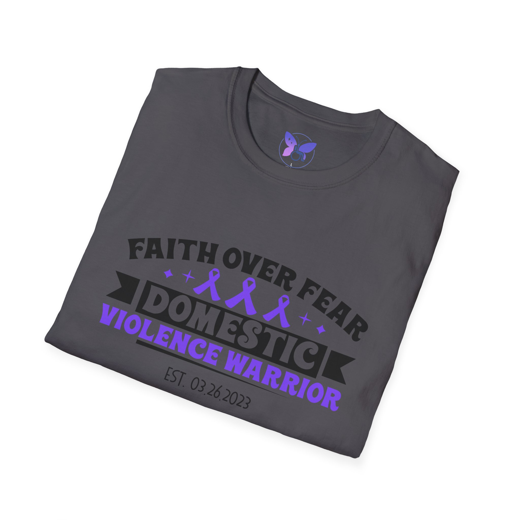 Personalized Domestic Violence Survivor T-Shirt, Awareness Tee, Warrior Shirt, Freedom Date, Milestone Tee, Unisex Softstyle Shirt - Image 12