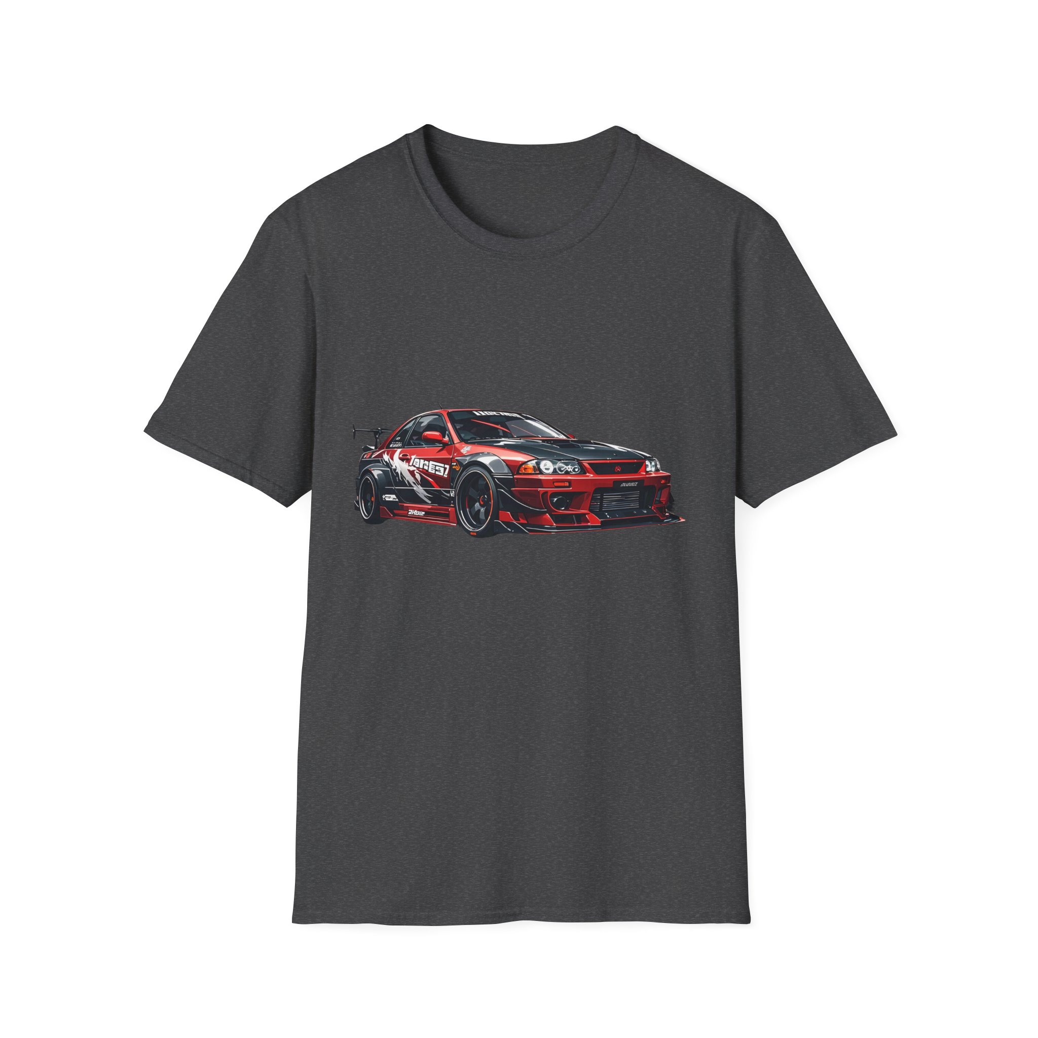 Red Drift Race Car T-Shirt | Sports Car Graphic Tee - Image 21