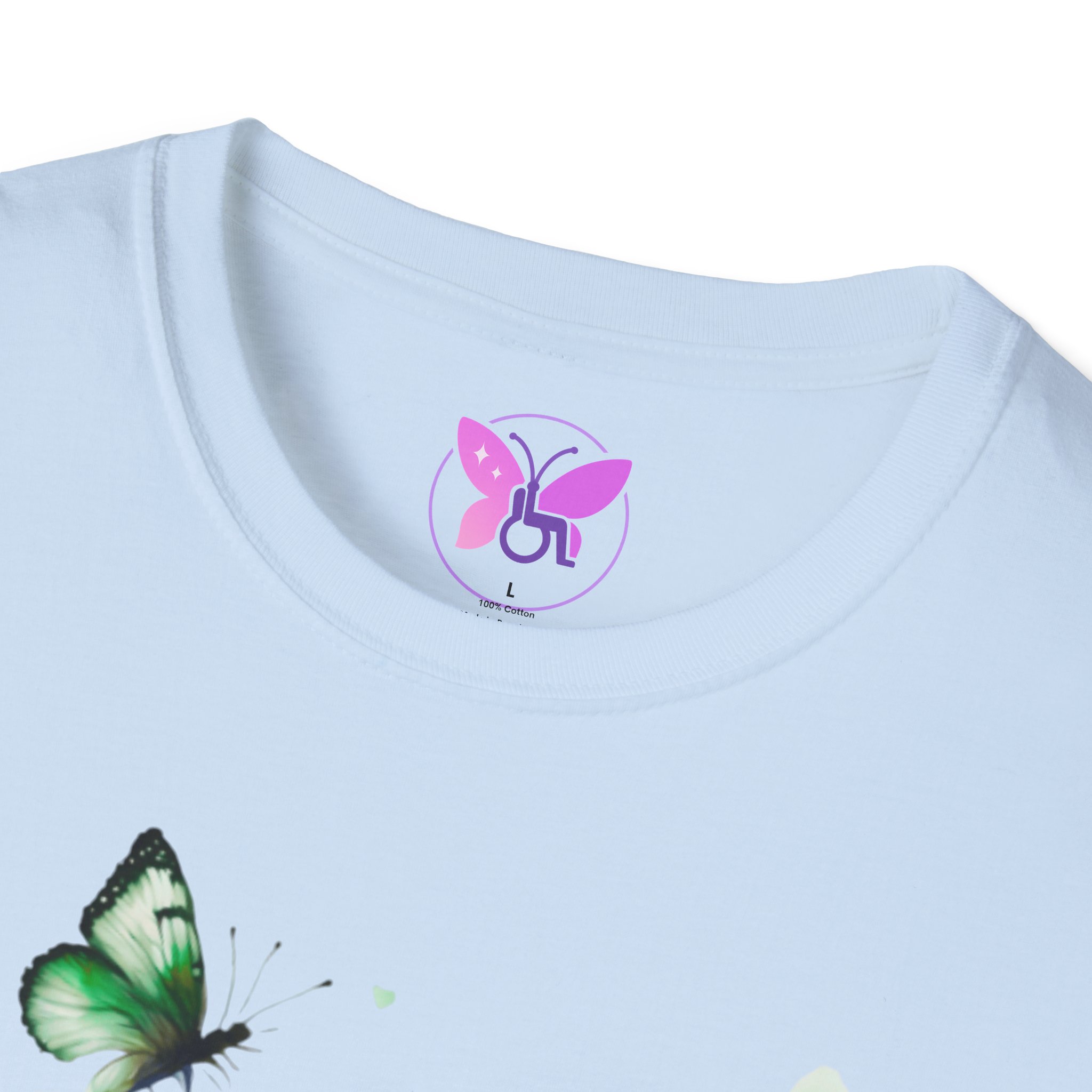 Cerebral Palsy Awareness T-Shirt Green Ribbon Butterfly Tee for Support, Disability Pride Unisex T-Shirt Gift for Campaign t-shirt - Image 15