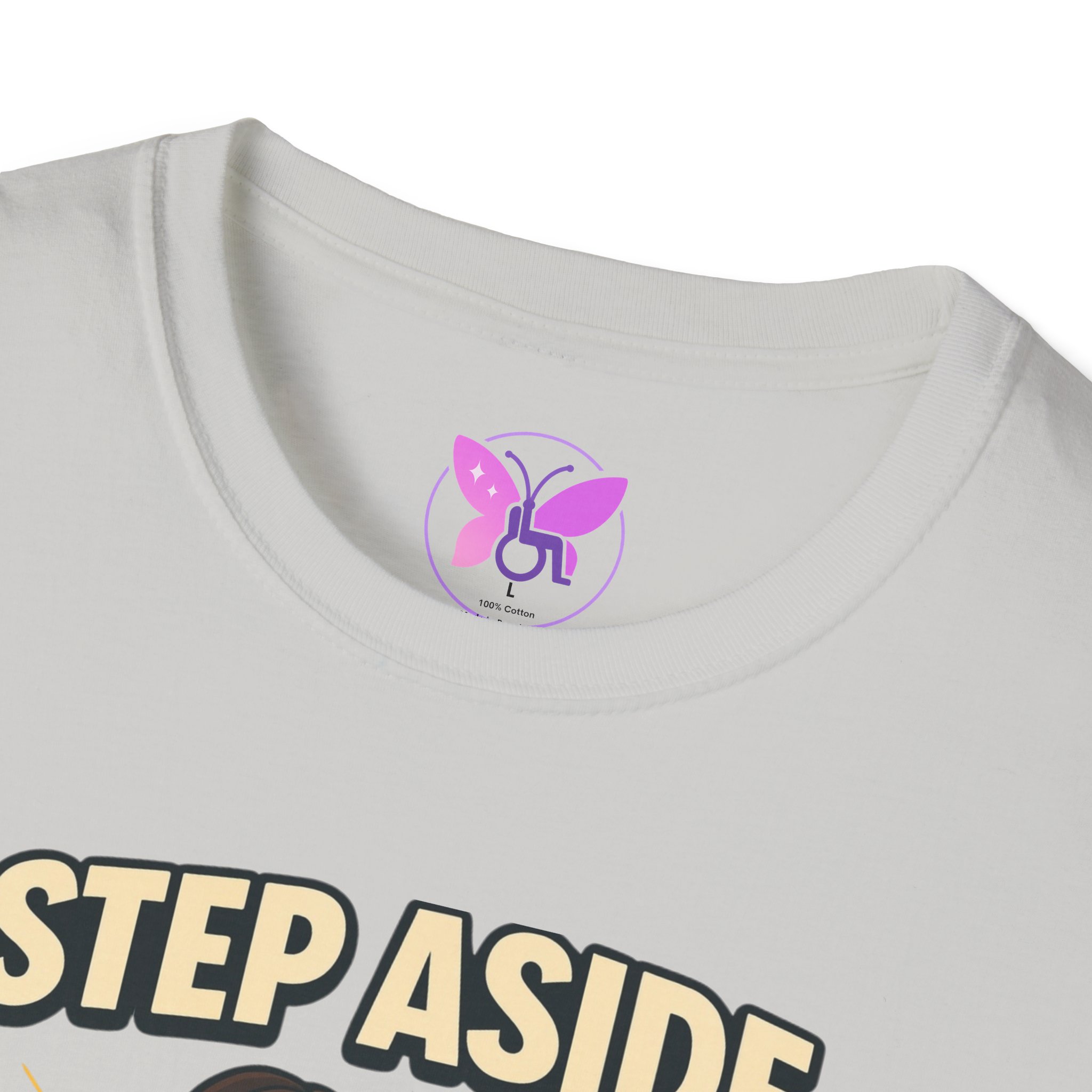 Personalized I Roll With Style Unisex Softstyle T-Shirt, Custom Disability Awareness Tee, Handicap Support Shirt, Inclusive Fashion Top, - Image 7