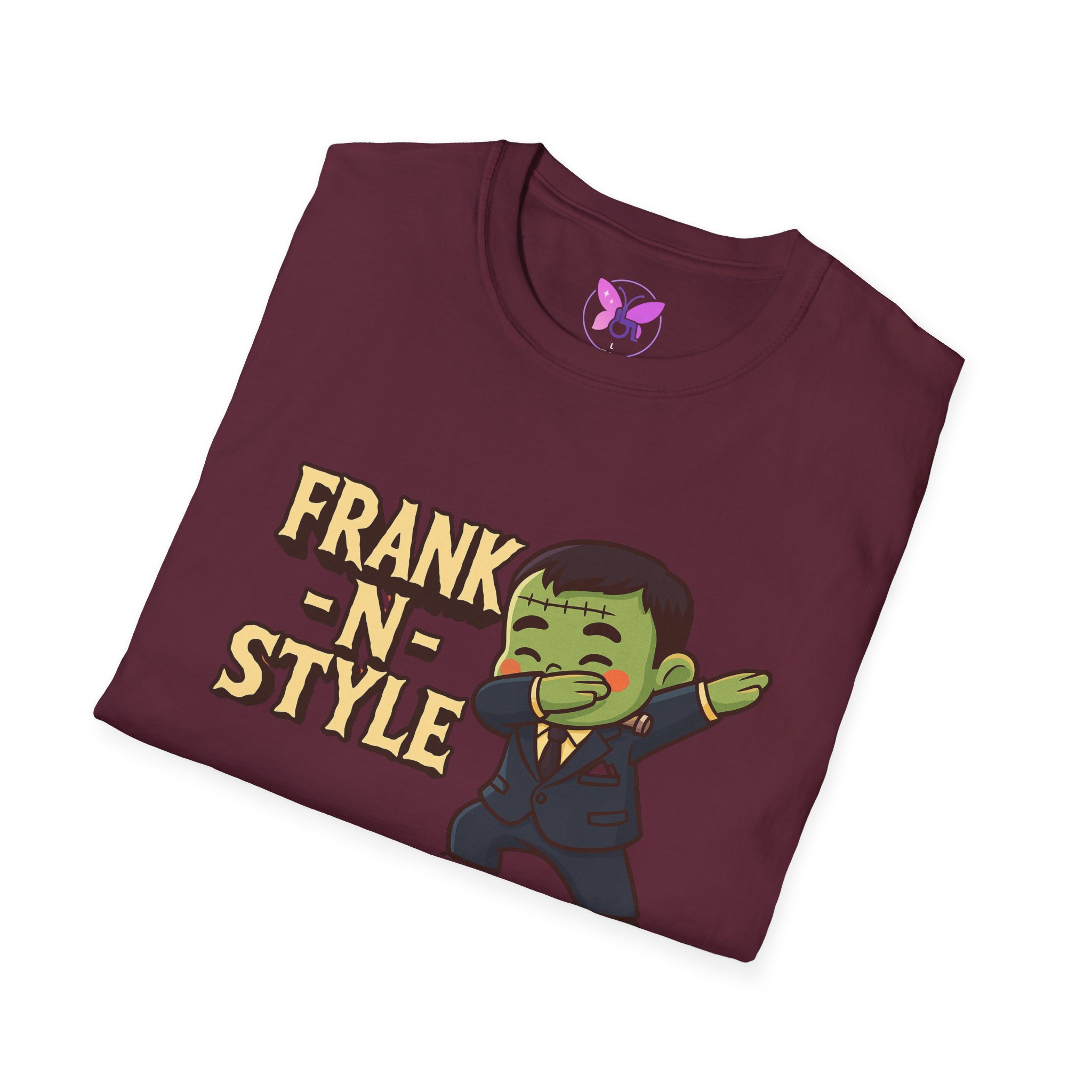 Boy Frank N Style Dabbing T-Shirt for Adults, Unisex Tee Shirt, Softstyle Top, Fun Graphic Tee, Trendy Hip Shirt, Cool Cotton Tshirt - Image 20