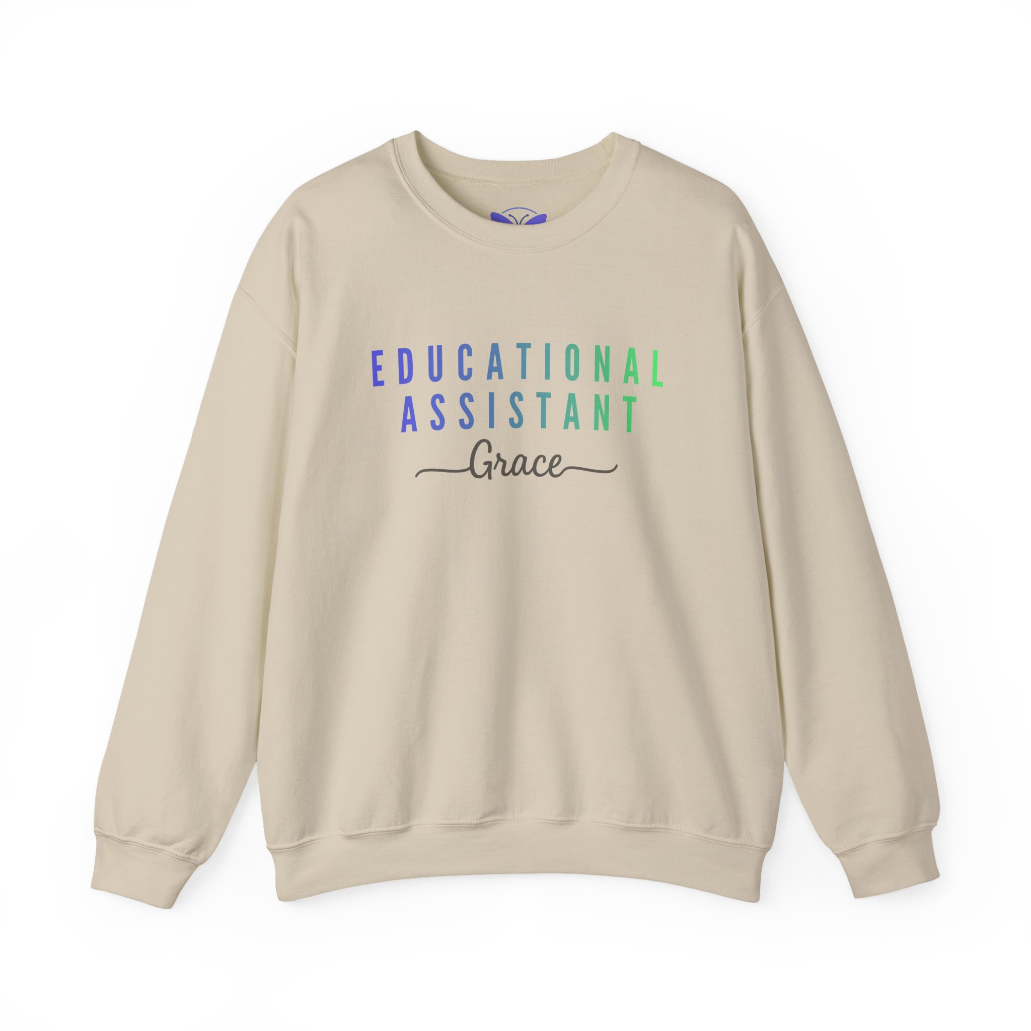 Personalized Educational Assistant Teacher Custom Assistant Teacher Crewneck, Back to School Sweater Teacher Appreciation - Image 5