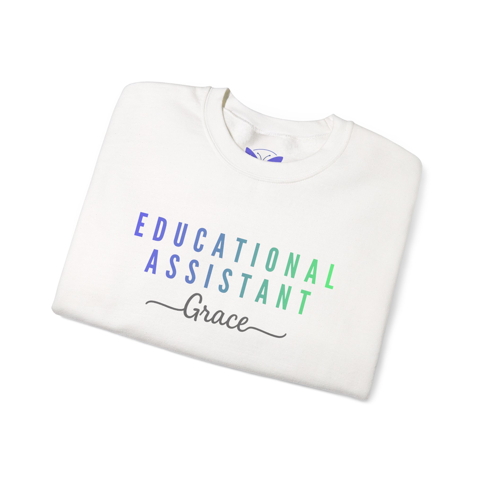 Personalized Educational Assistant Teacher Custom Assistant Teacher Crewneck, Back to School Sweater Teacher Appreciation - Image 3