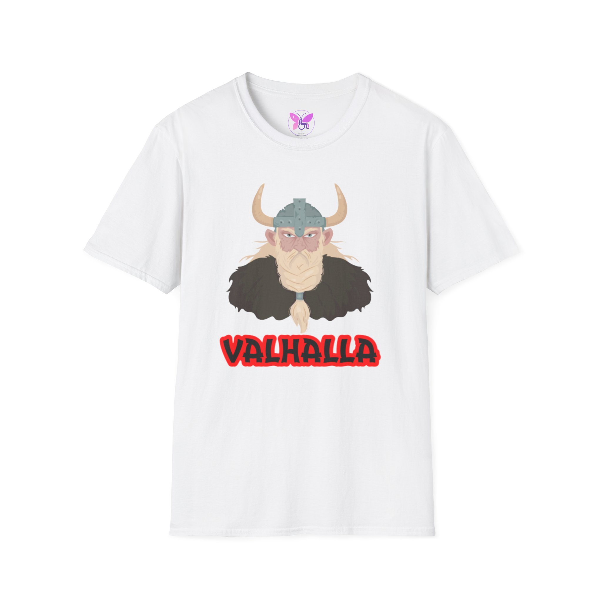 Valhalla Viking Graphic T-Shirt, Gift for Norse Mythology Lovers,Norse Mythology Warrior Spirit Tee | Viking and Scandinavian Aesthetic