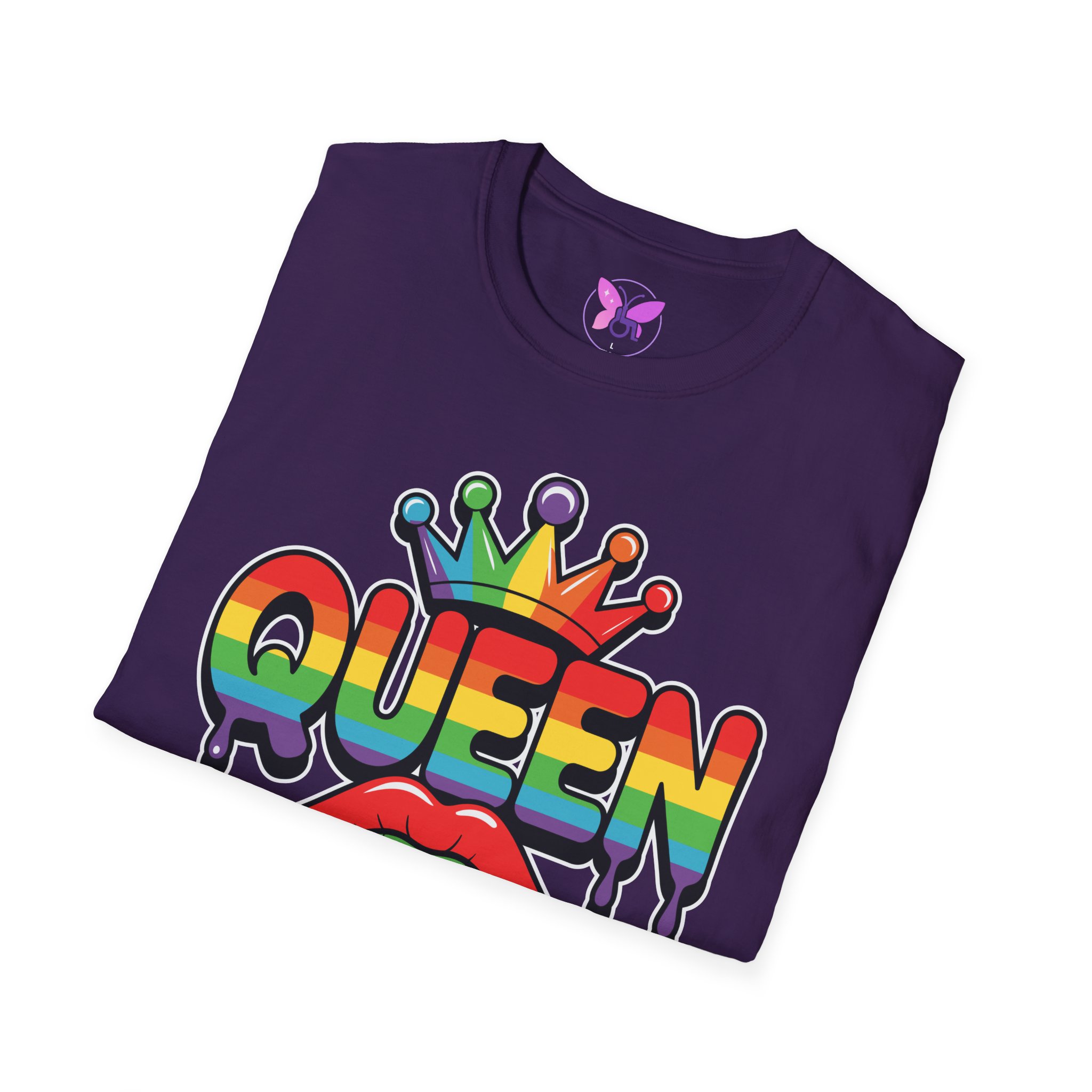 Pride Queen LGBTQ+ Unisex Softstyle T-Shirt, Inspirational Tee, Casual Wear, Gift for Friends, Everyday Comfort, Positive Vibes - Image 32