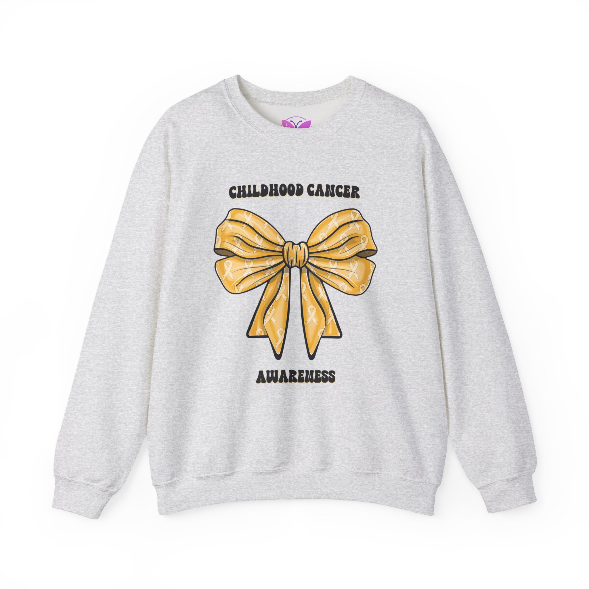 Childhood Cancer Gold Ribbon Sweatshirt -Awareness Sweatshirt, Advocacy Apparel, Fundraiser Gift, Cancer Awareness, Survivor Support - Image 5