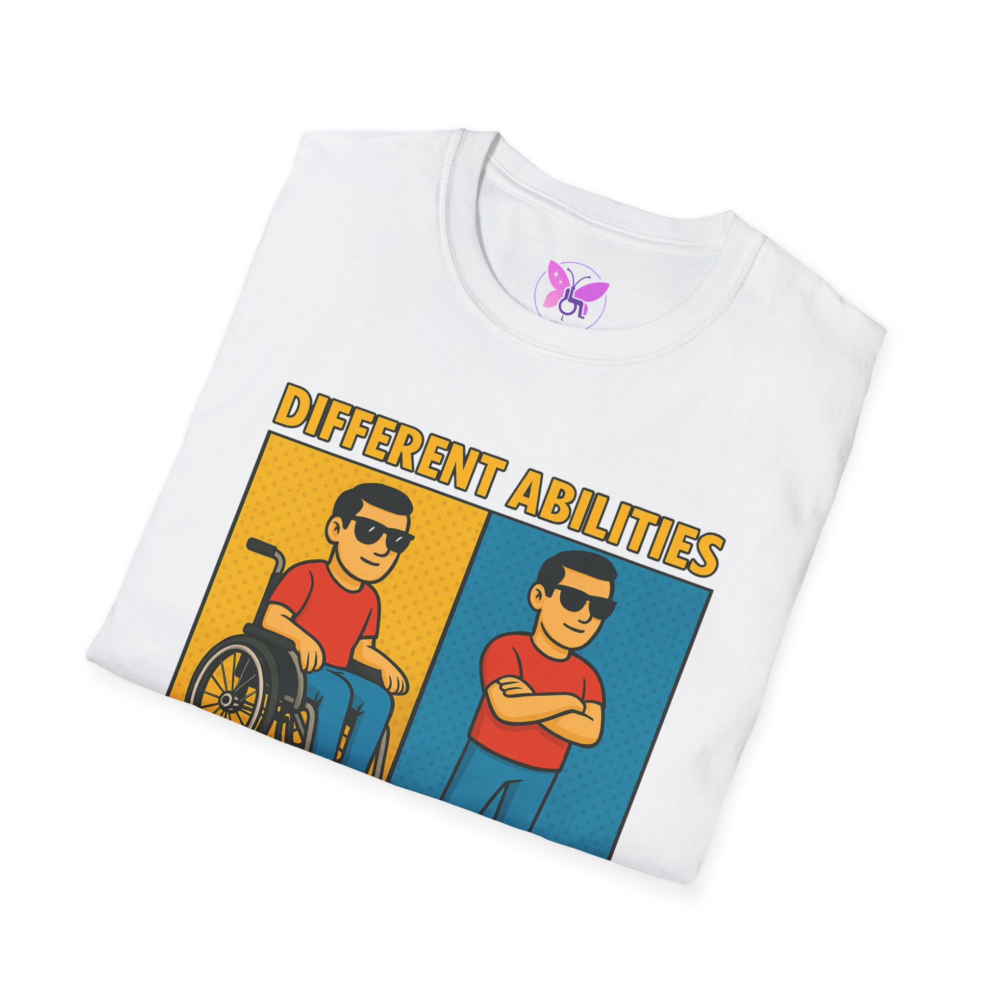 Different Abilities Same Attitude T-Shirt Disability Empowerment Tee Inclusive Unisex Shirt - Image 4