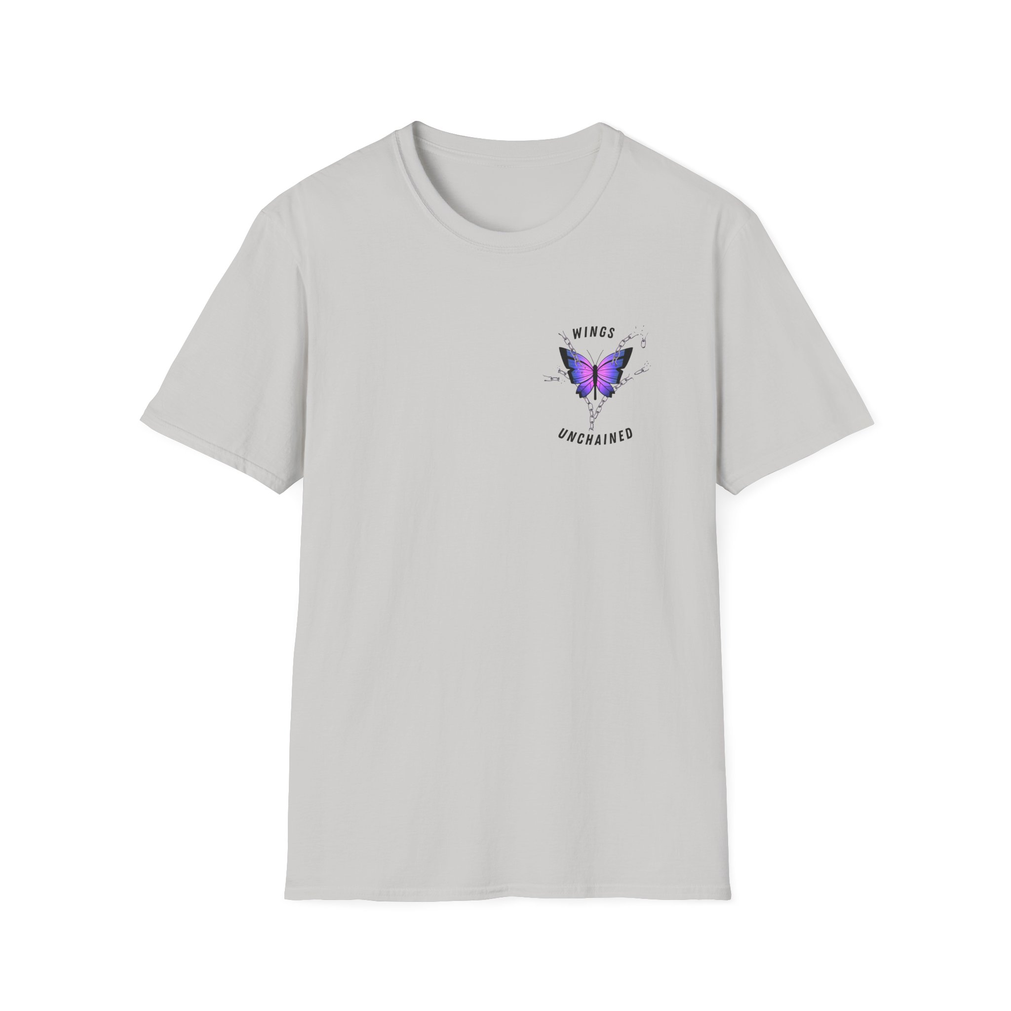 Butterfly Strength T-Shirt Wings Unchained Inspirational Tee, Empowerment , Motivational Gift, Resilient Tee, Surviour Tee, Purple Butterfly - Image 13