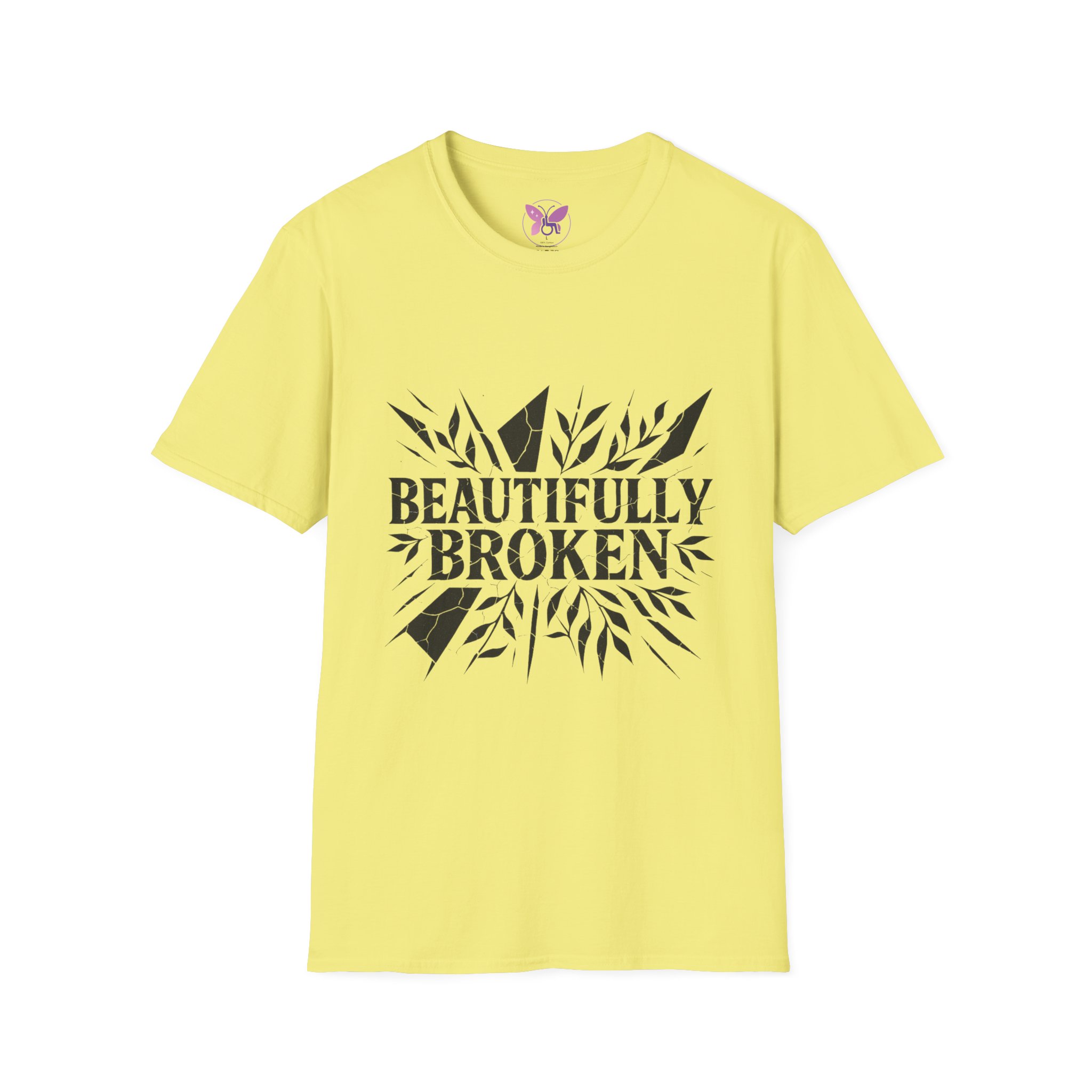 Beautifully Broken T-Shirt Inspirational Quote Tee, Empowerment Gift Promoting Self-love, Motivation and Mental Health Awareness. - Image 13