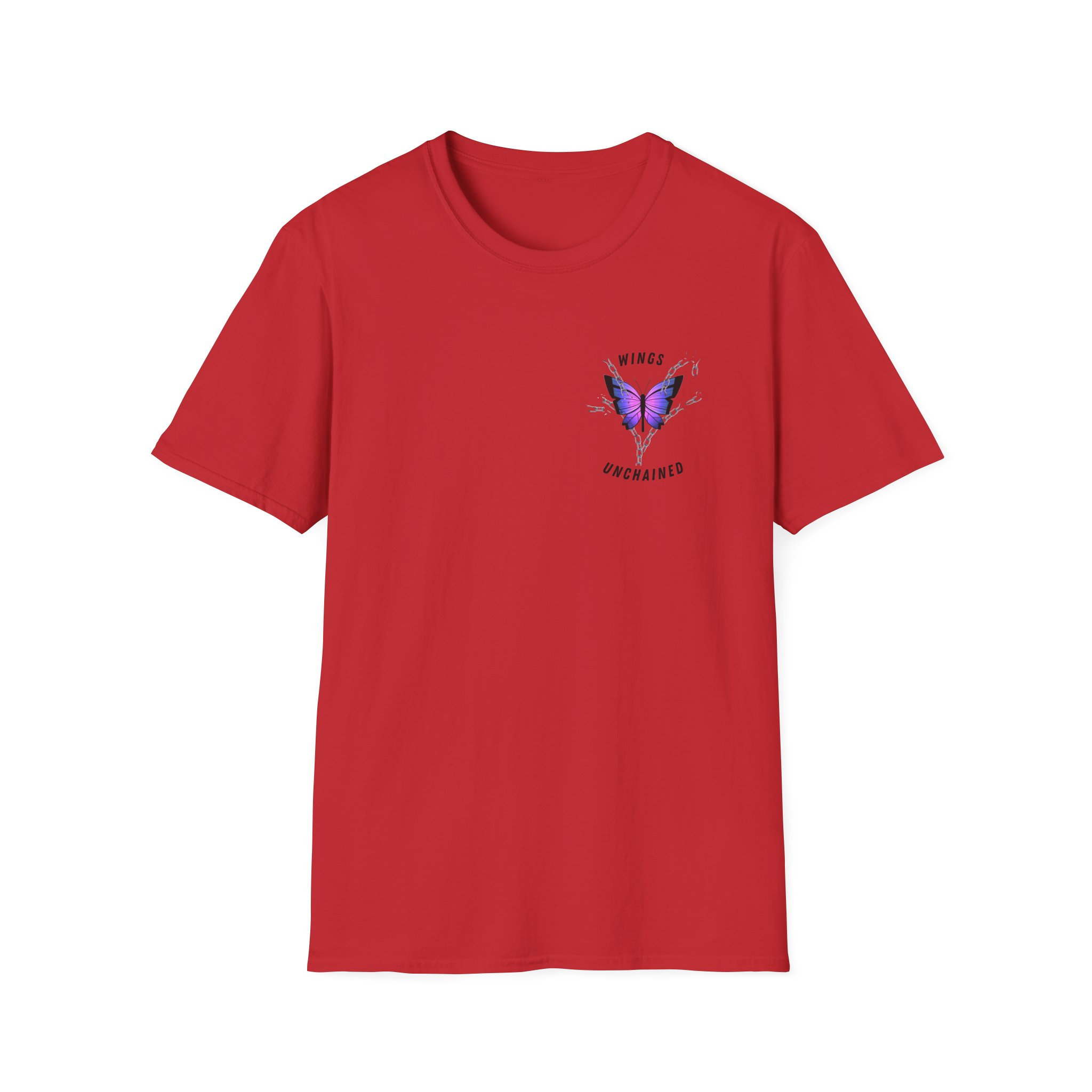 Butterfly Strength T-Shirt Wings Unchained Inspirational Tee, Empowerment , Motivational Gift, Resilient Tee, Surviour Tee, Purple Butterfly - Image 37