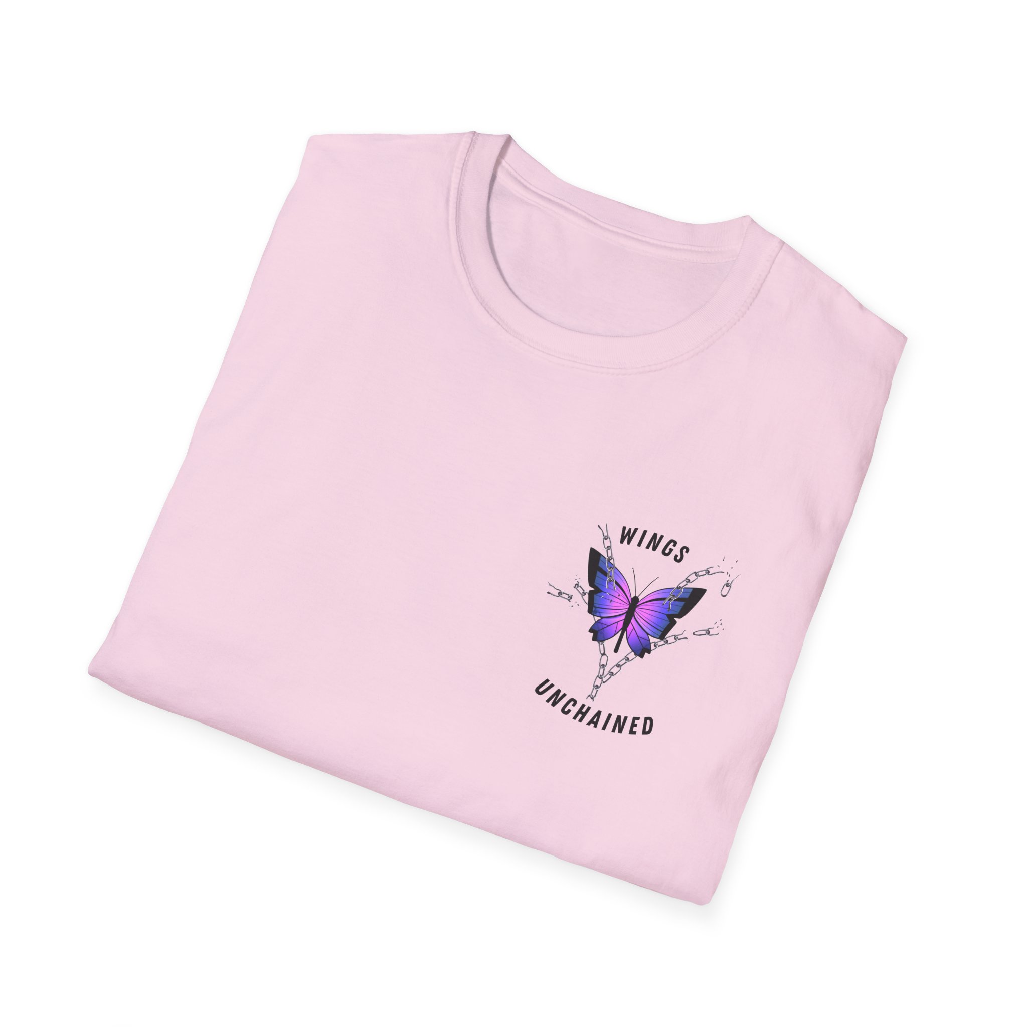 Butterfly Strength T-Shirt Wings Unchained Inspirational Tee, Empowerment , Motivational Gift, Resilient Tee, Surviour Tee, Purple Butterfly - Image 32