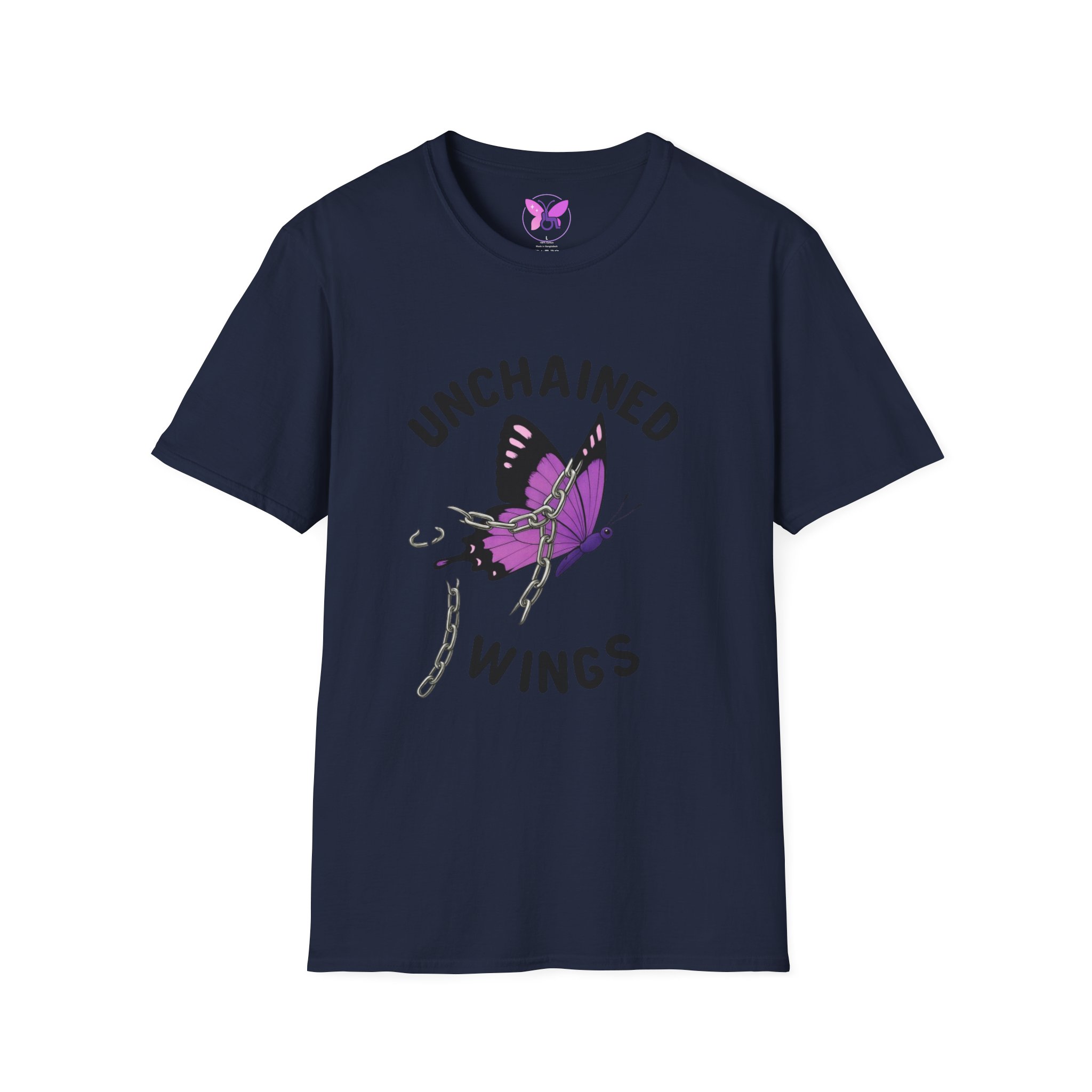 Unchained Butterfly Wings T-Shirt - Survivors, Dreamers, Free Spirits , Resilience, Purple Freedom Tee, Emancipation, Personal Growth Tee, - Image 17