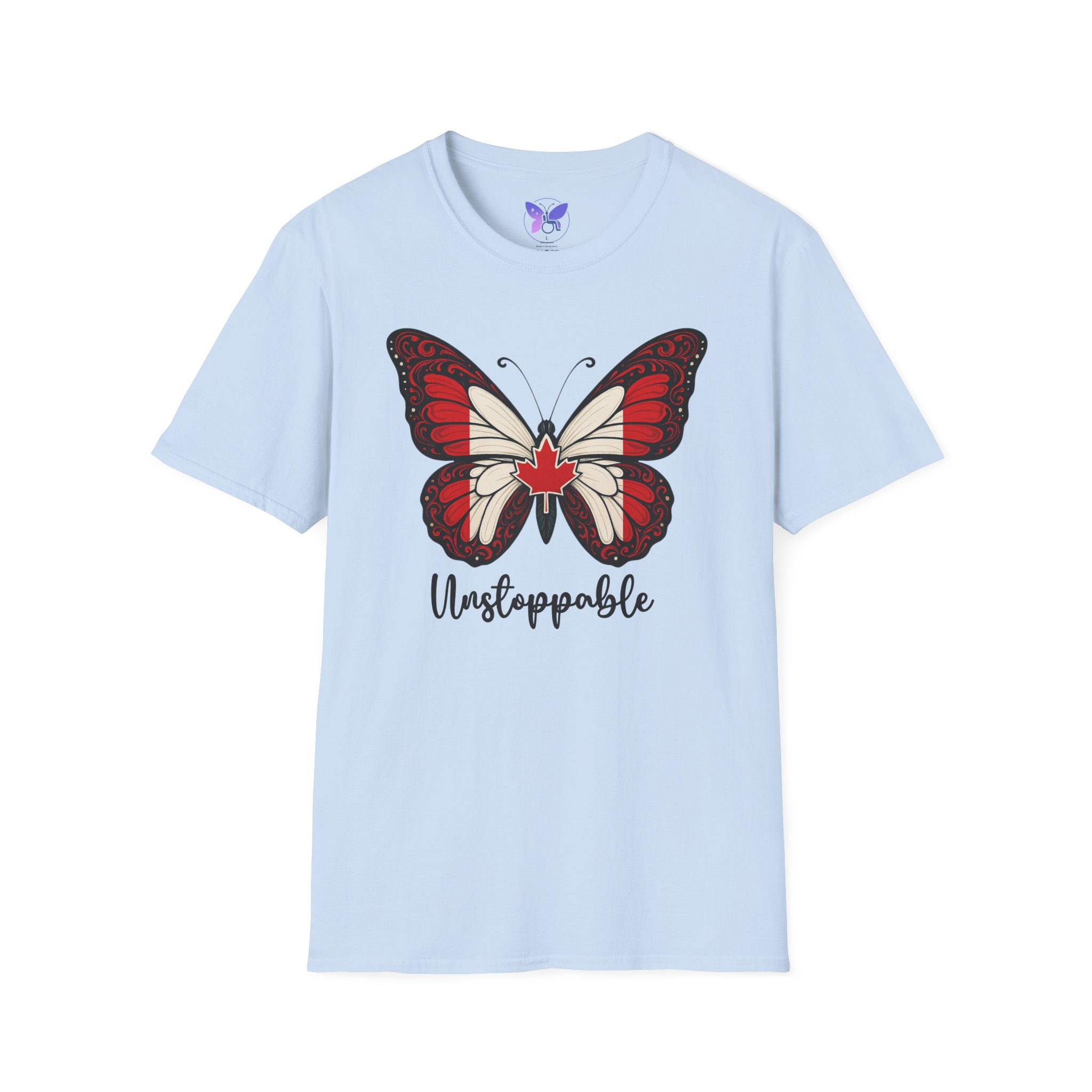 Unstoppable Wings Canada Flag Butterfly Shirt Unisex Canadian Flag Butterfly Tee Patriot Pride Empowerment Graphic Shirt Gift for Canadians - Image 17