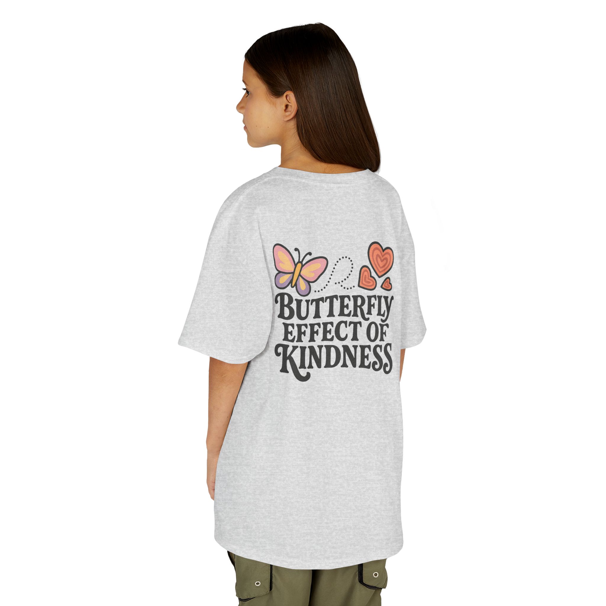 Kids Butterfly Effect of Kindness T-Shirt National Pink Shirt Day - Image 20