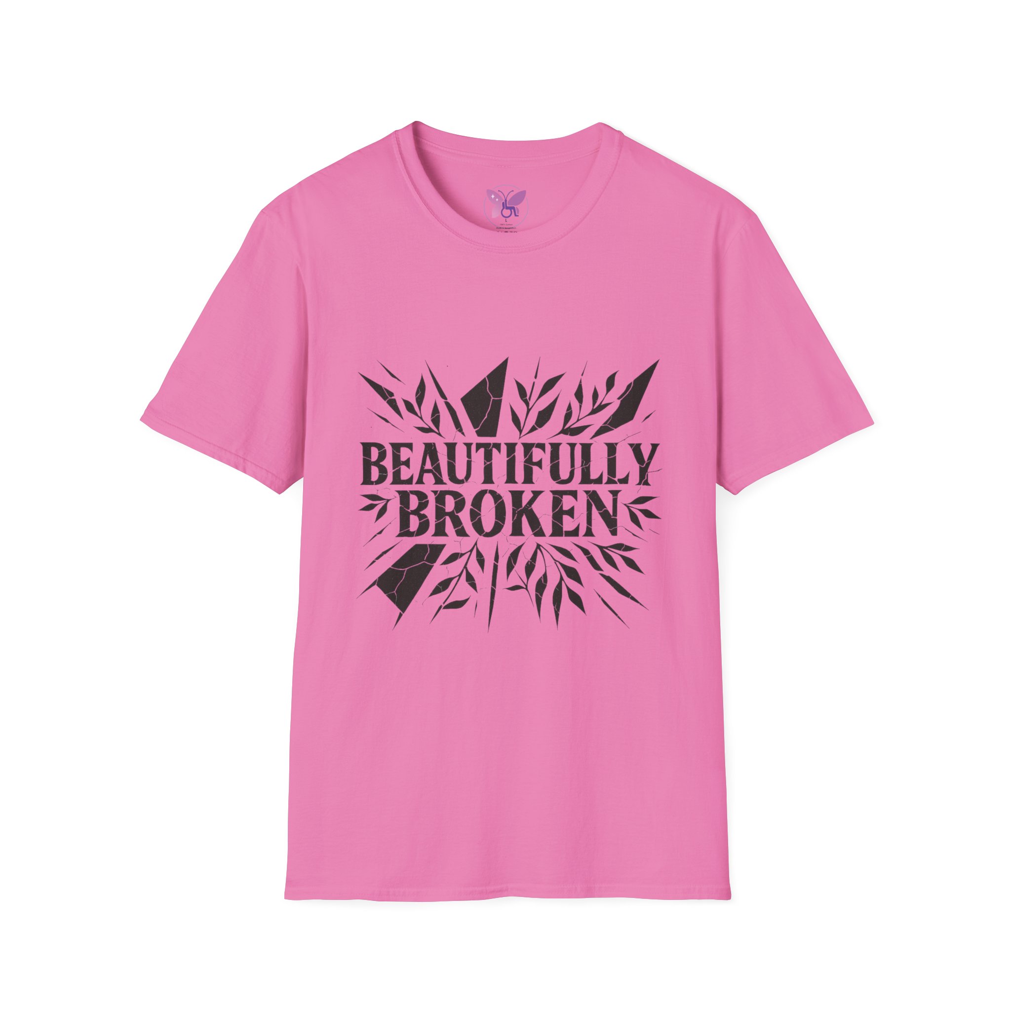 Beautifully Broken T-Shirt Inspirational Quote Tee, Empowerment Gift Promoting Self-love, Motivation and Mental Health Awareness. - Image 45