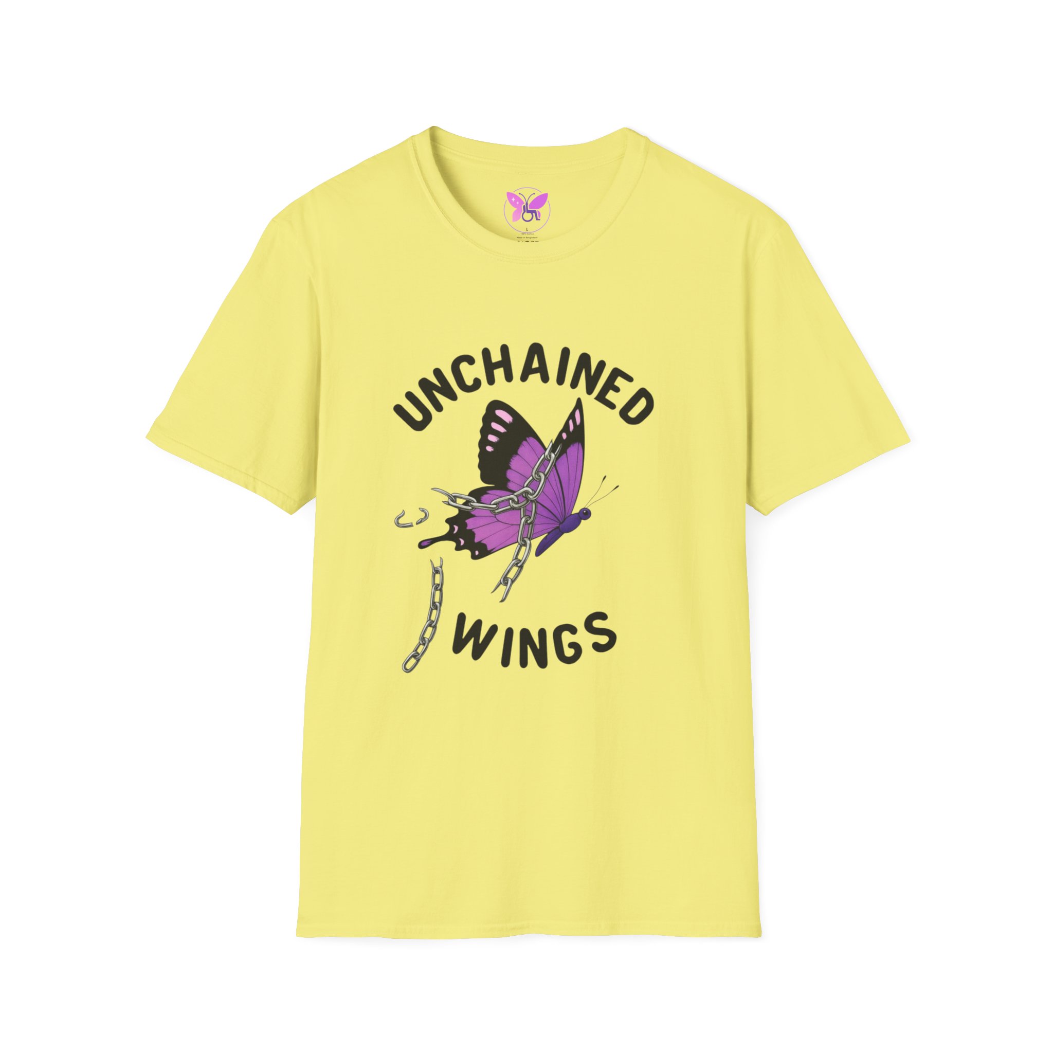 Unchained Butterfly Wings T-Shirt - Survivors, Dreamers, Free Spirits , Resilience, Purple Freedom Tee, Emancipation, Personal Growth Tee, - Image 5