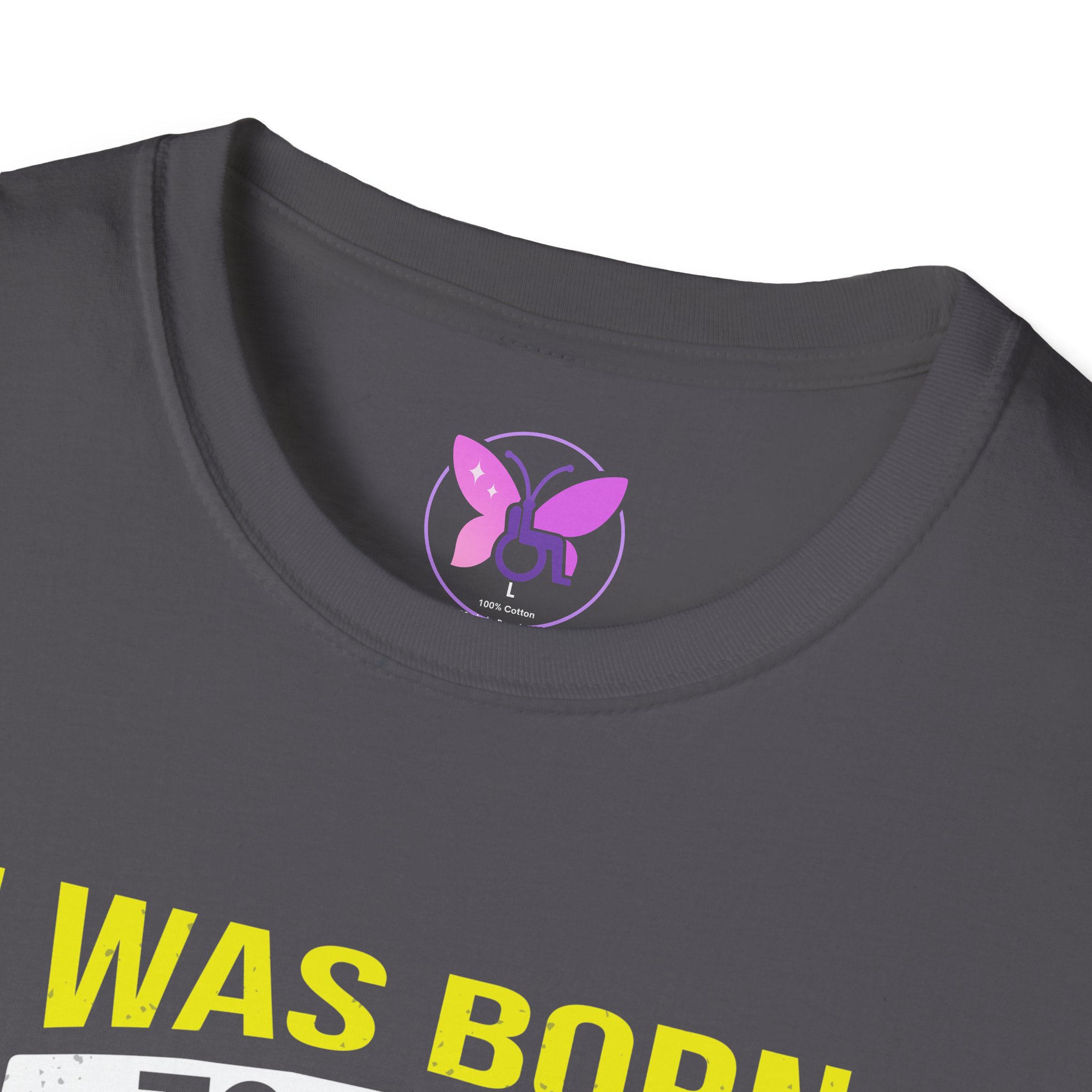 Empowering Fighter Tee , Gift for Cancer Awareness, Unisex Yellow Ribbon Sarcoma and Bone Cancer Awareness Tee I Was Born To Be A Fighter - Image 11