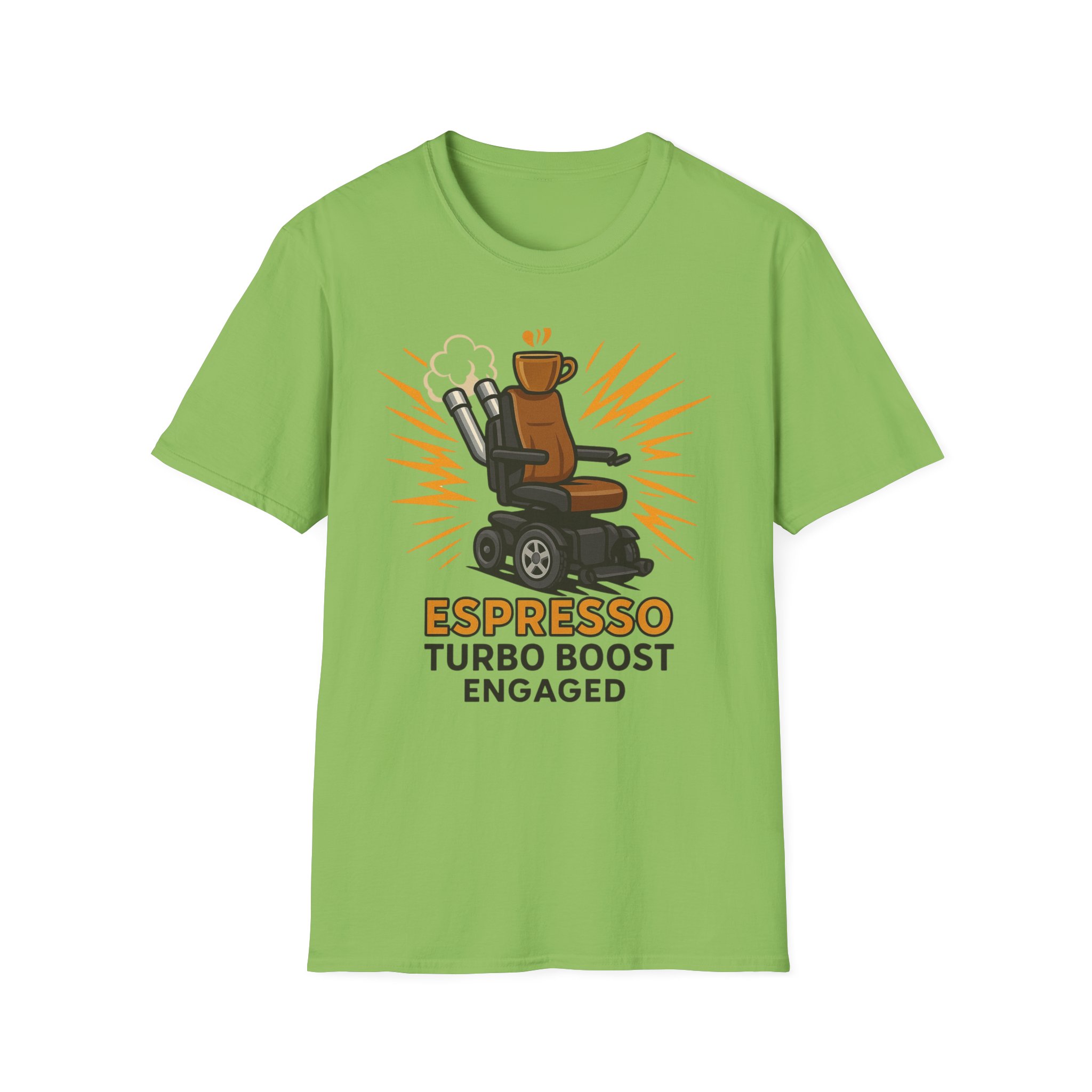 Espresso Turbo Boost Engaged Funny Wheelchair T-Shirt Caffeine and Unstoppable Vibes, Coffee Lover , Wicked Sense of Humor. - Image 17