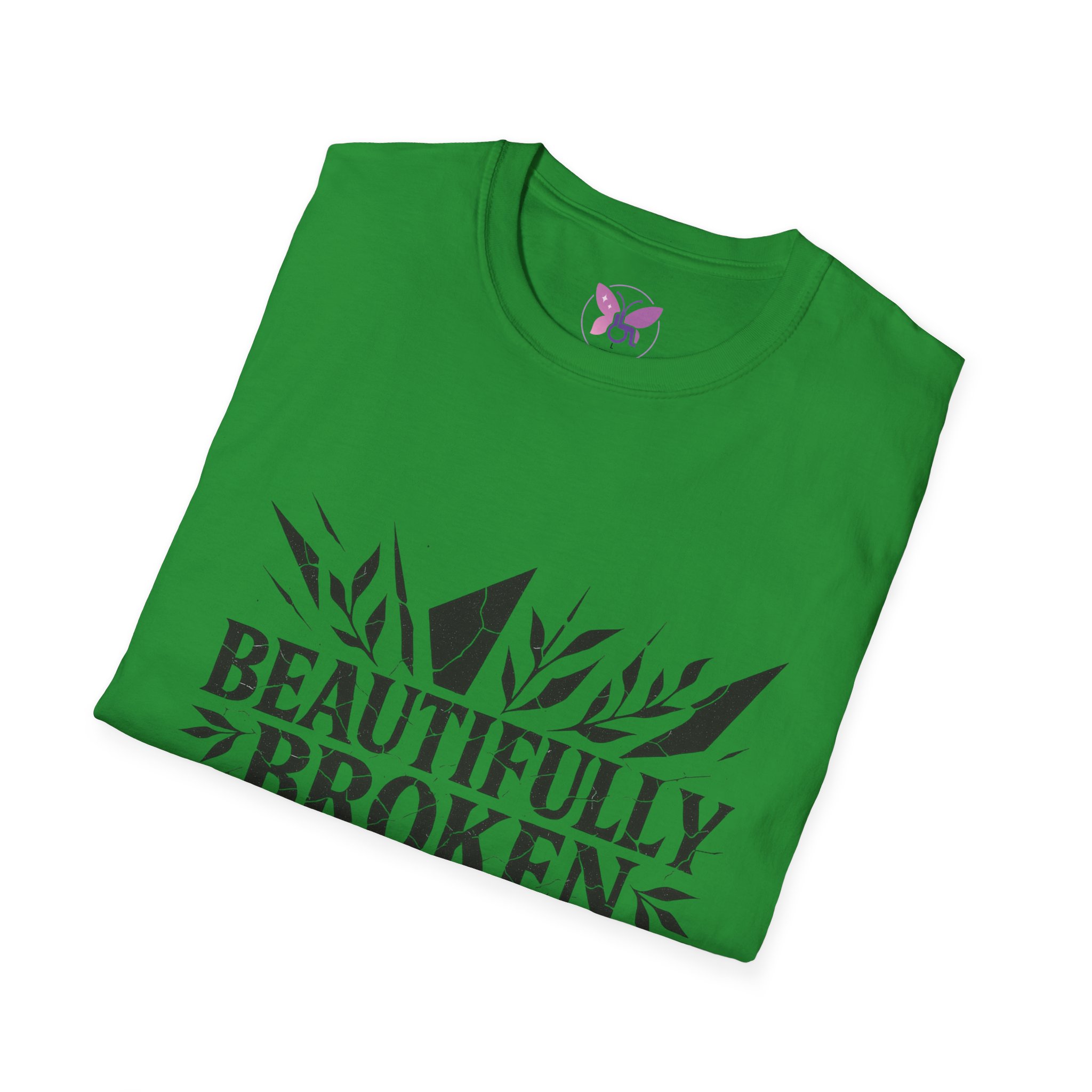 Beautifully Broken T-Shirt Inspirational Quote Tee, Empowerment Gift Promoting Self-love, Motivation and Mental Health Awareness. - Image 32