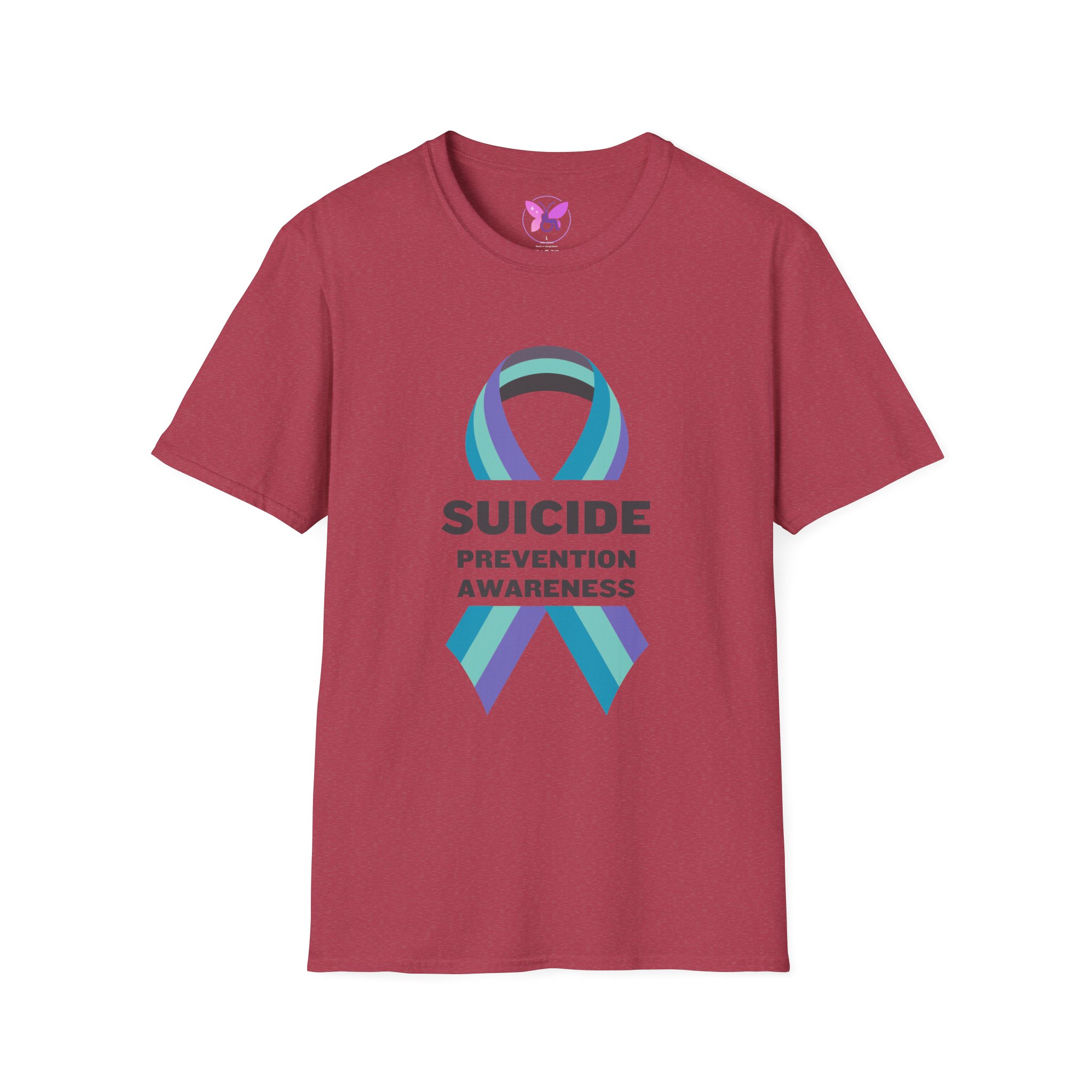 Suicide Prevention Awareness T-Shirt with Teal Purple Ribbon Mental Health Support Tee No Suicide Awareness Gift for Loved Ones - Image 17