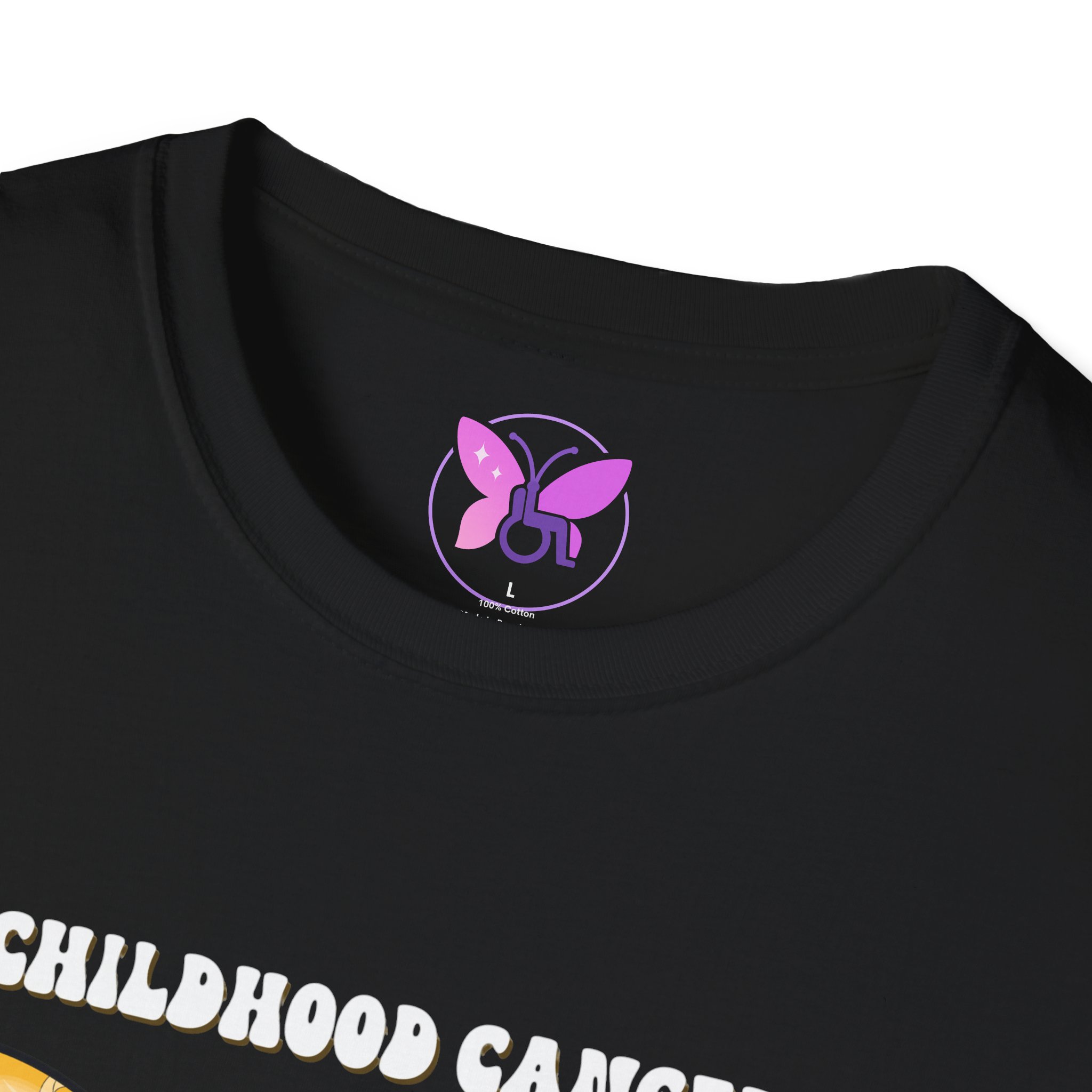 Childhood Cancer Awareness Shirt Gold Ribbon T-Shirt | Awareness Shirt, Pediatric Cancer Support Tee for Kids and Adults Unisex Fundraiser - Image 7